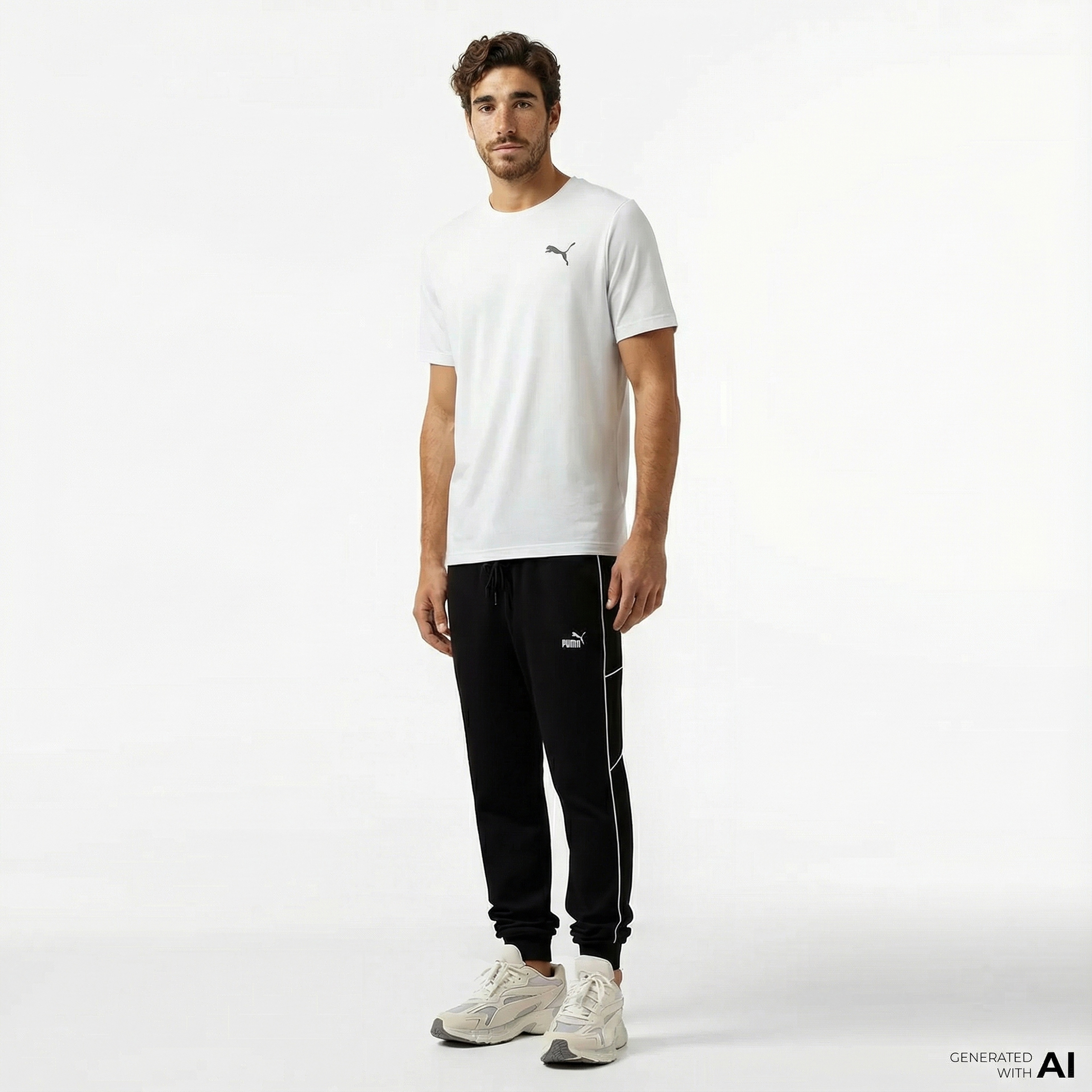 Puma  Sport Sweat Tr Cl Erkek Siyah Eşofman Altı