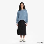Puma Essential Small Logo Relaxed Crew Kadın Mavi Sweatshirt