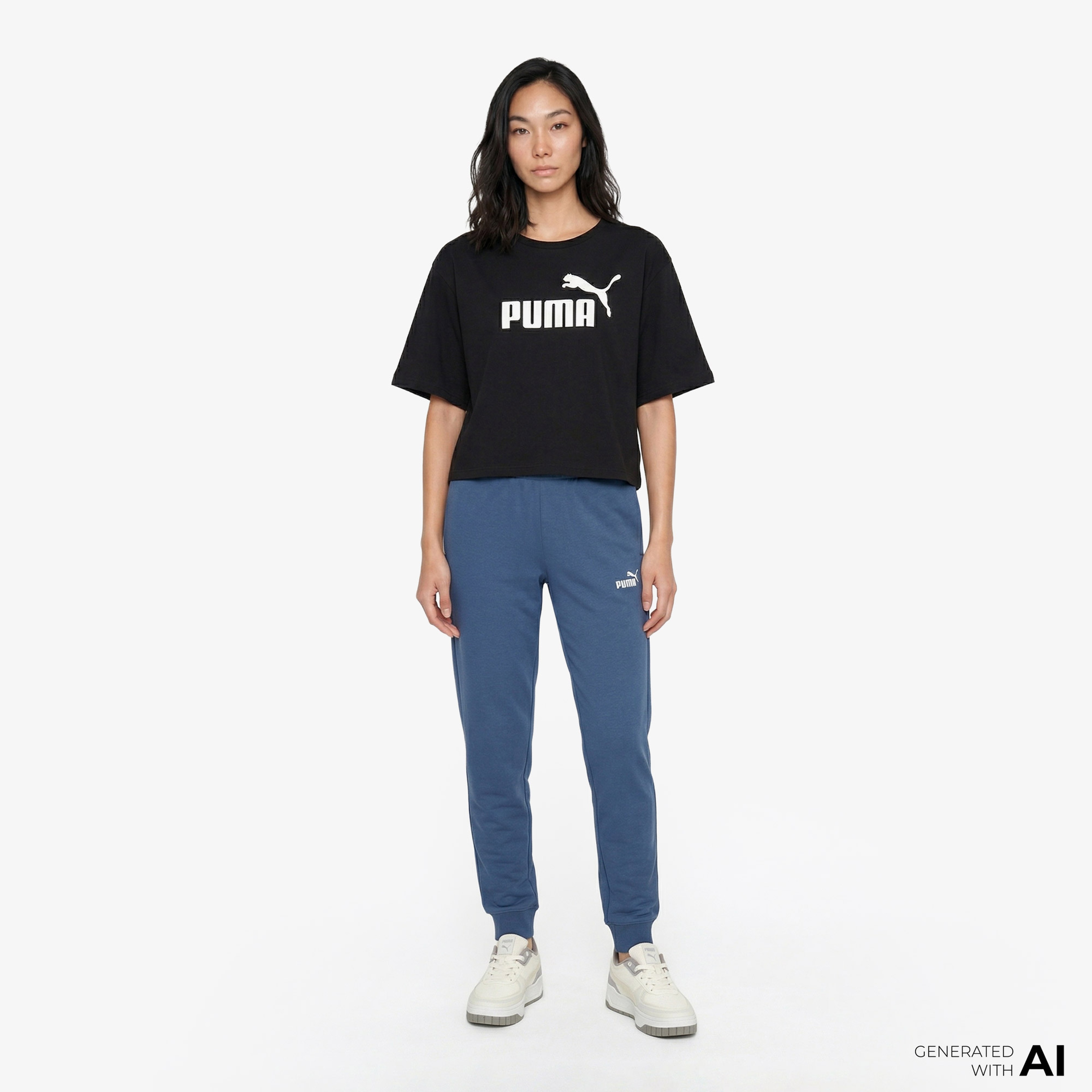 Puma Ess No. 1 Logo Sweat Erkek Mavi Eşofman Altı