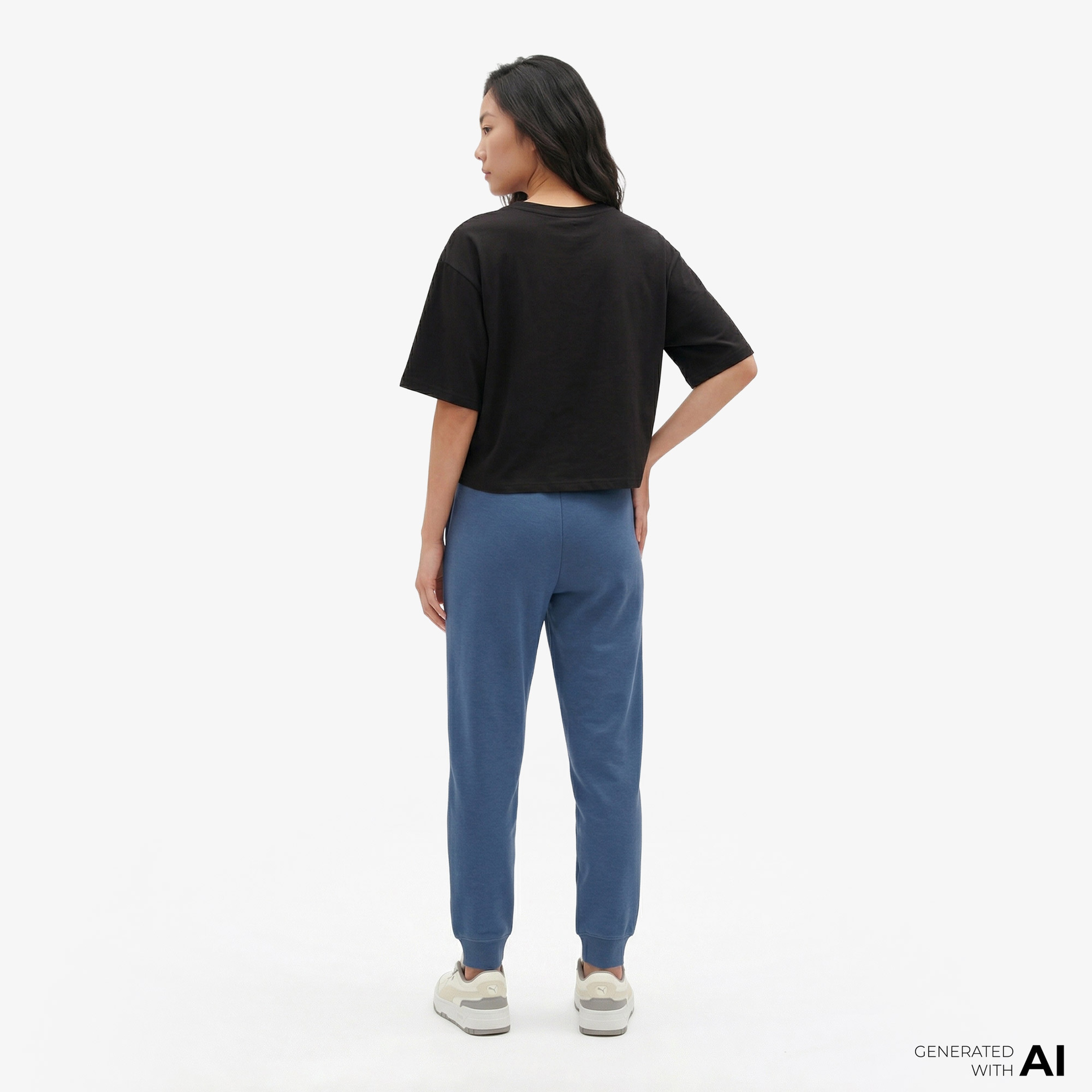 Puma Ess No. 1 Logo Sweat Erkek Mavi Eşofman Altı