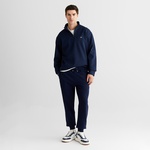 GANT Erkek Lacivert Relaxed Fit Yarım Fermuarlı Sweatshirt