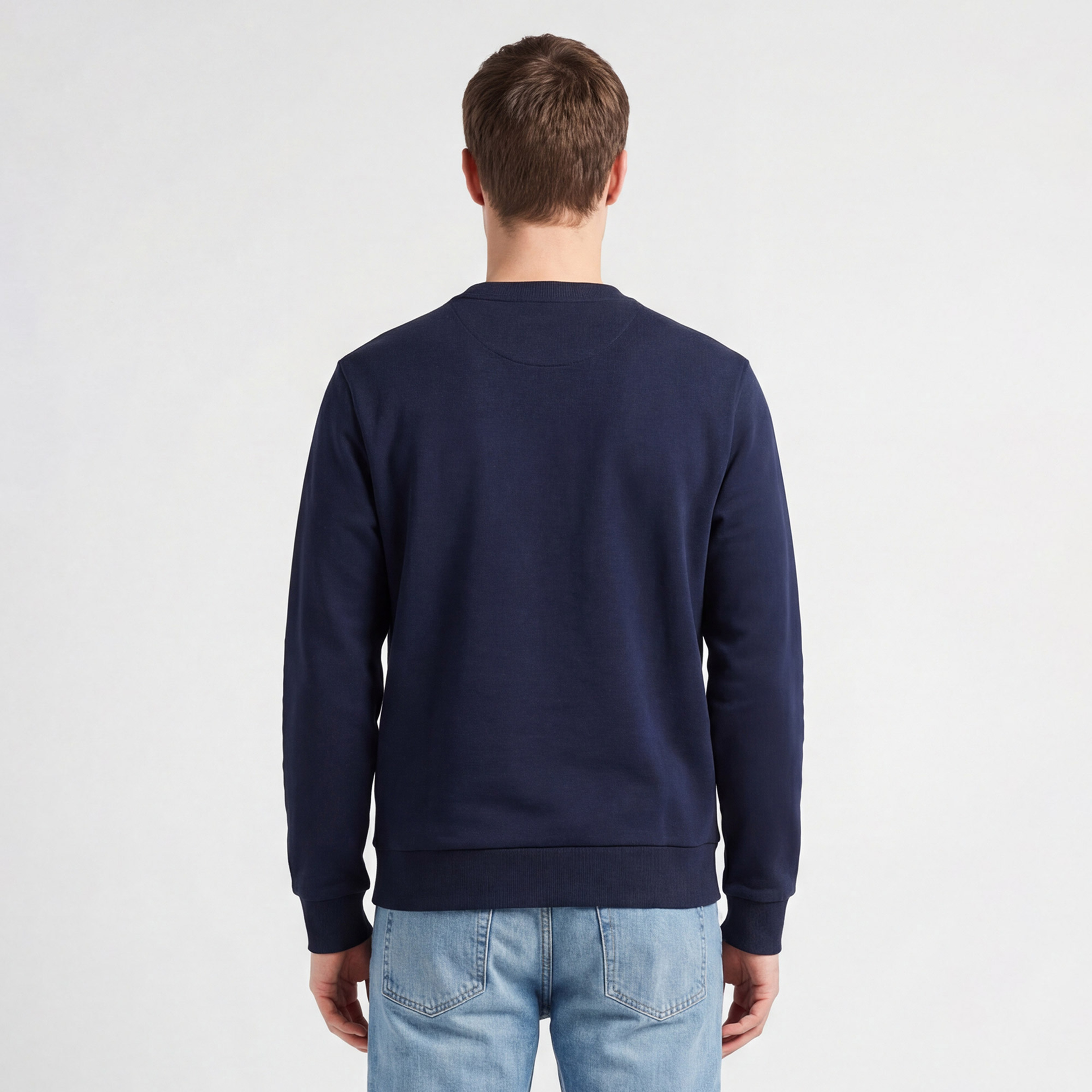 GANT Erkek Lacivert Regular Fit Bisiklet Yaka Sweatshirt
