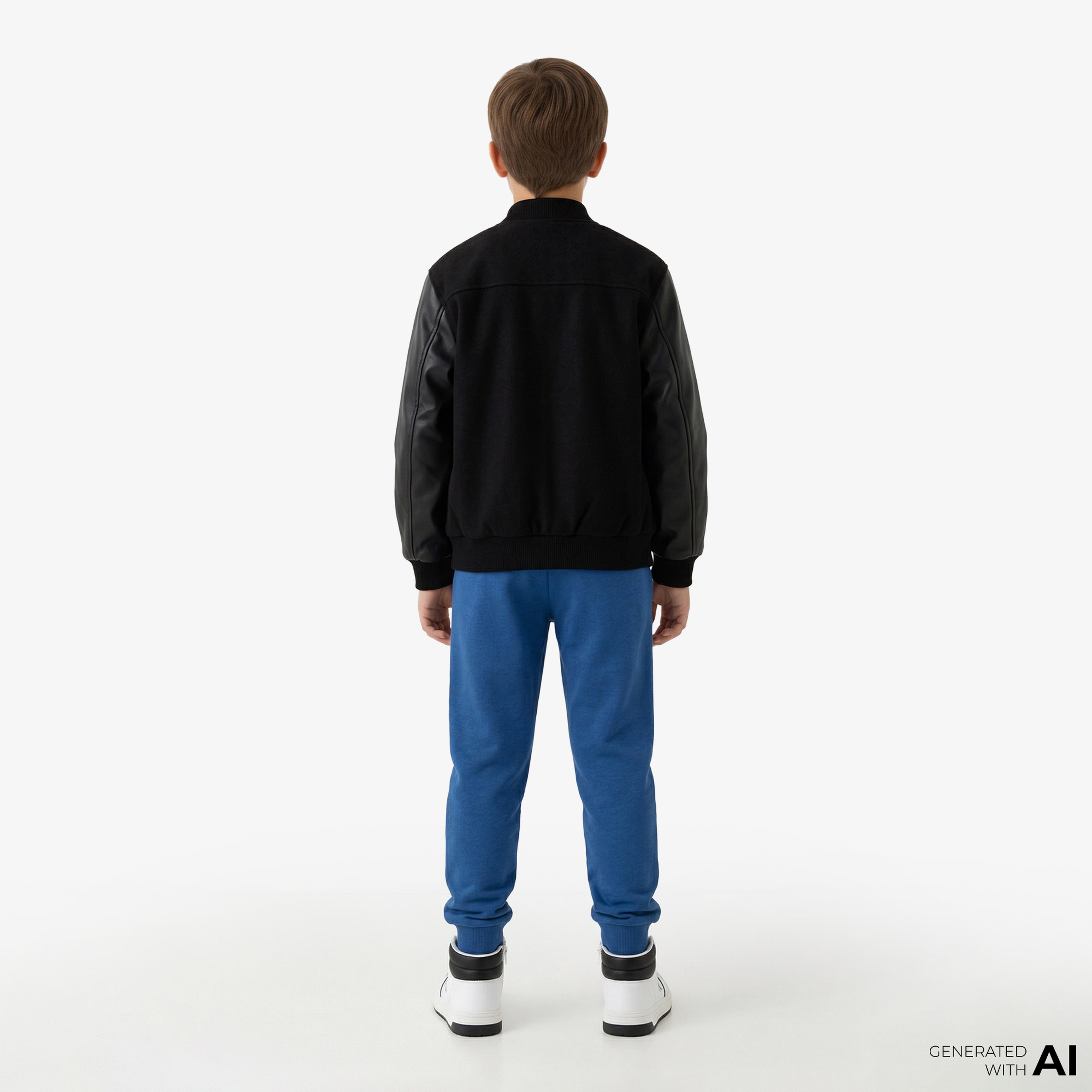 Calvin Klein Monogram Logo Çocuk Mavi Eşofman Altı