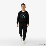 Calvin Klein Jeans Monogram Reg. Çocuk Siyah Kazak