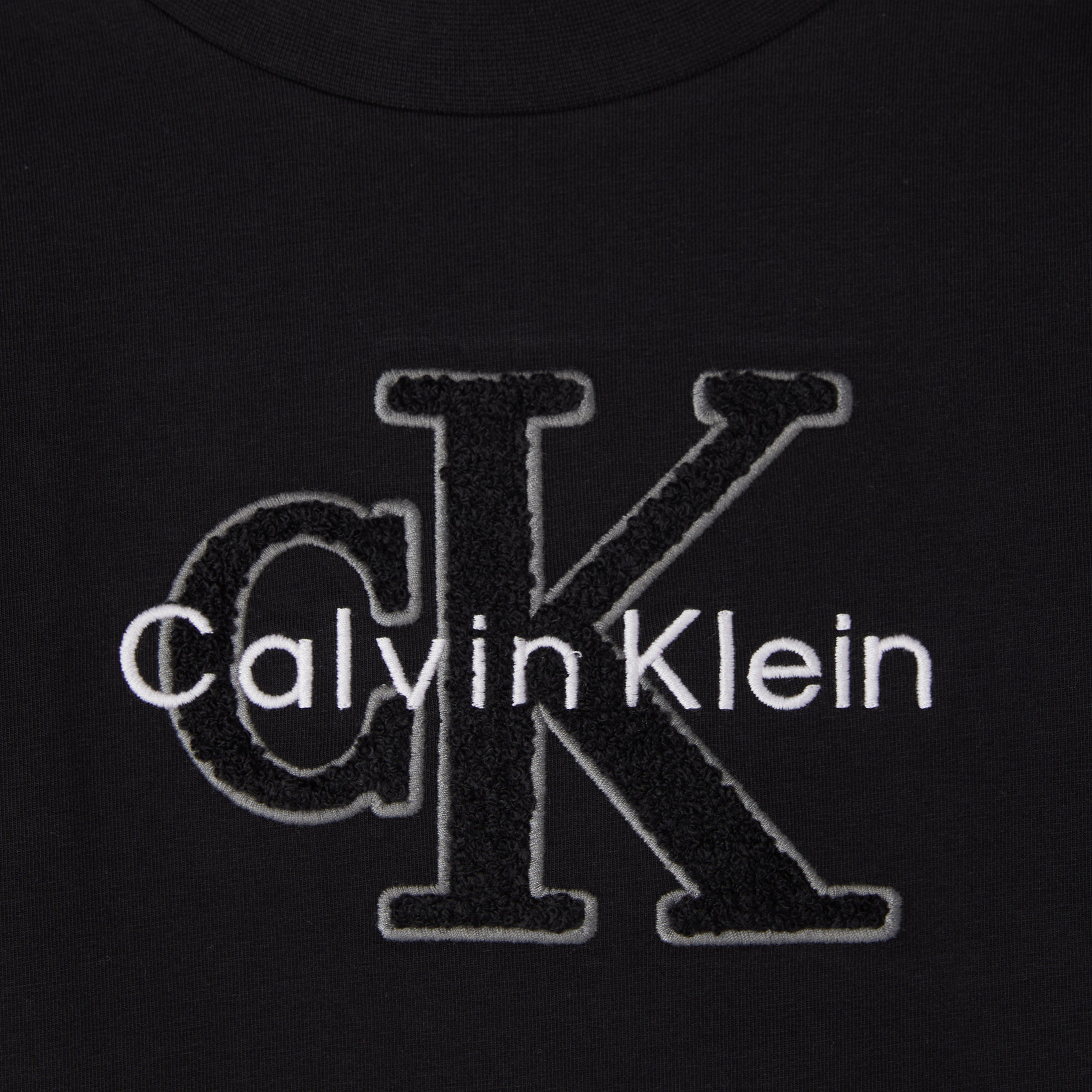 Calvin Klein Wide Leg Pintuck Çocuk Siyah Eşofman Altı