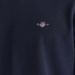 Gant Erkek Lacivert Slim Fit Bisiklet Yaka Uzun Kollu T-Shirt