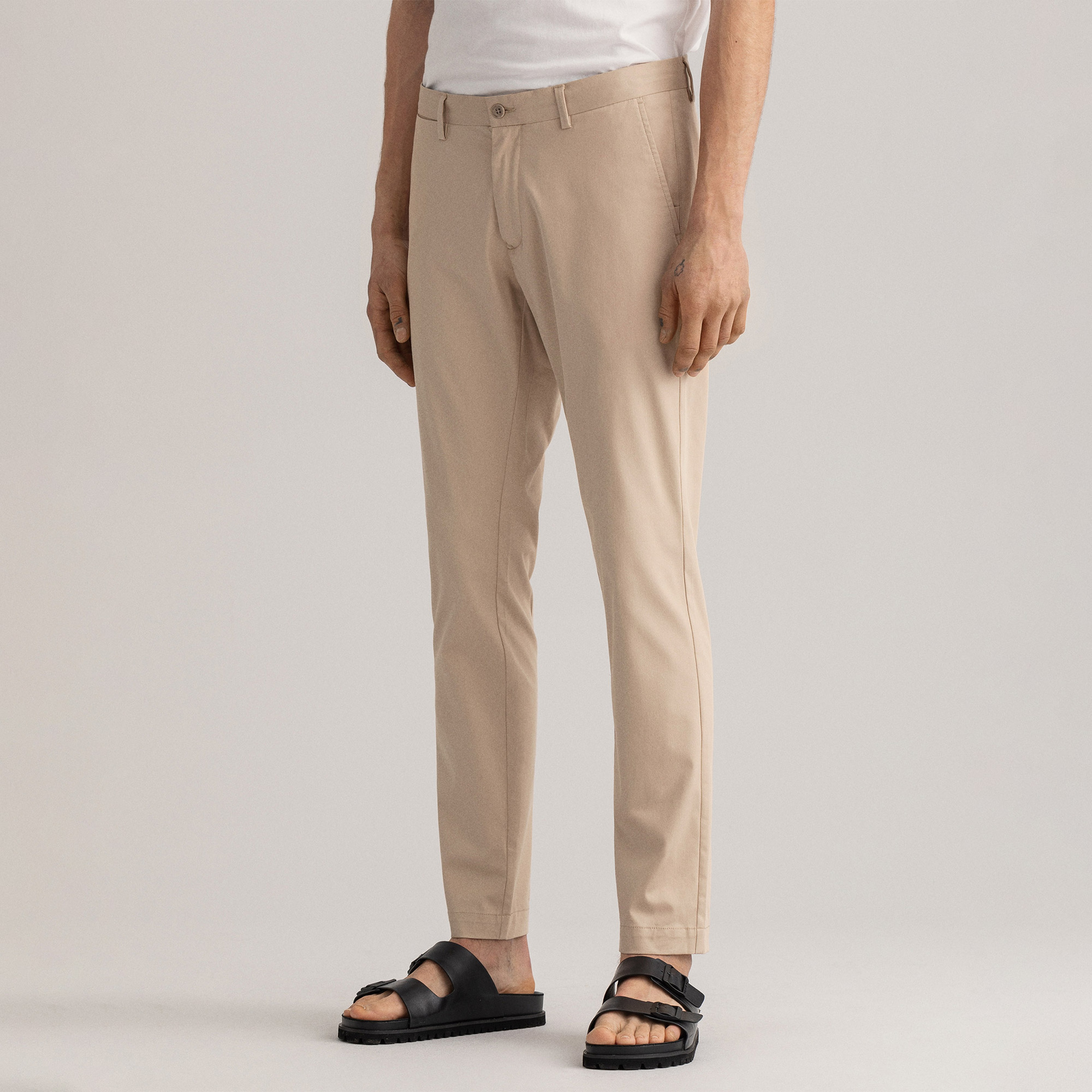 GANT Erkek Bej Slim Fit Hallden Pantolon
