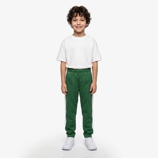 Lacoste Sportsuit Colorblock Track Çocuk Yeşil Eşofman Altı