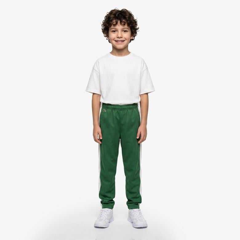 Lacoste Sportsuit Colorblock Track Çocuk Yeşil Eşofman Altı