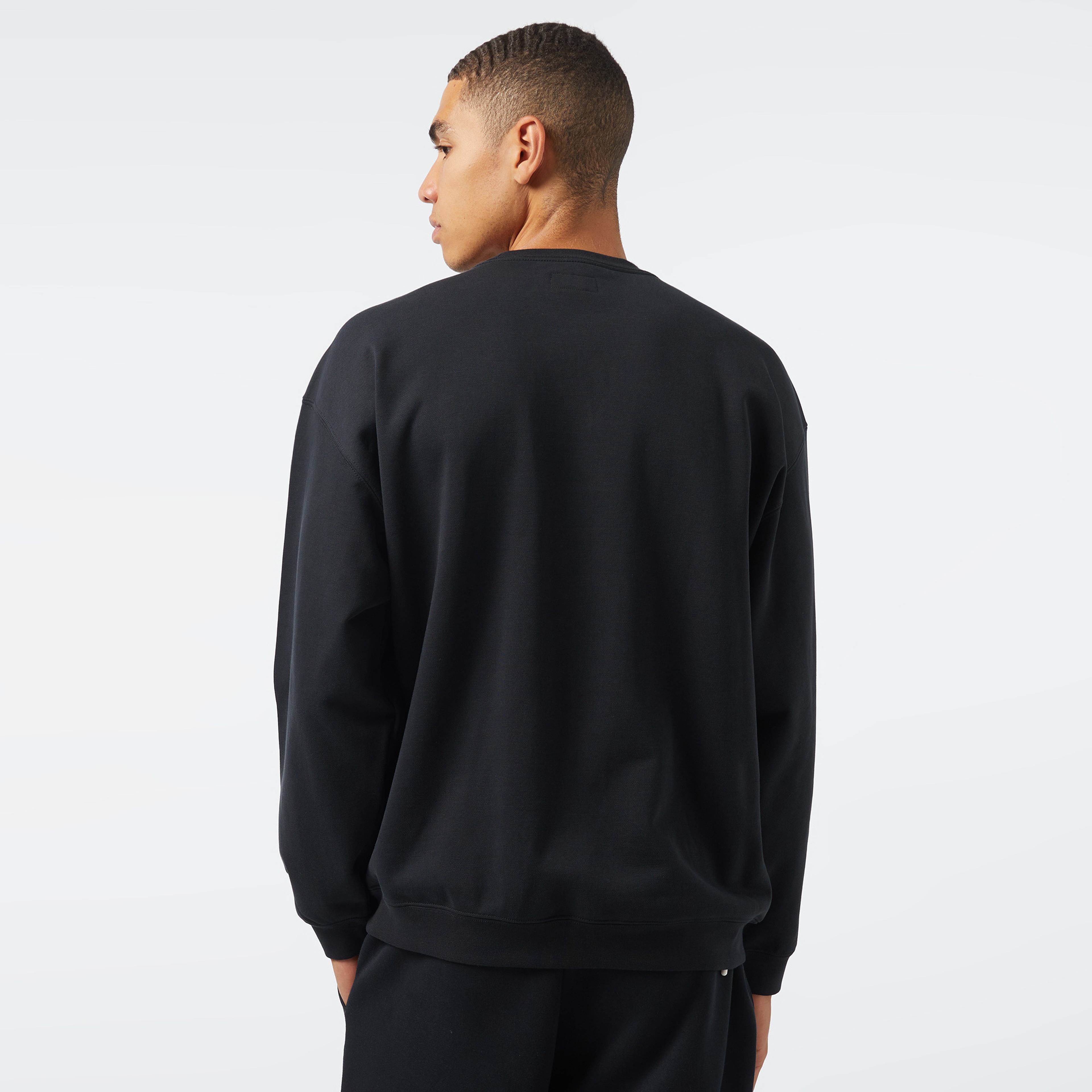 Converse Cons One Star Crew Erkek Siyah Sweatshirt