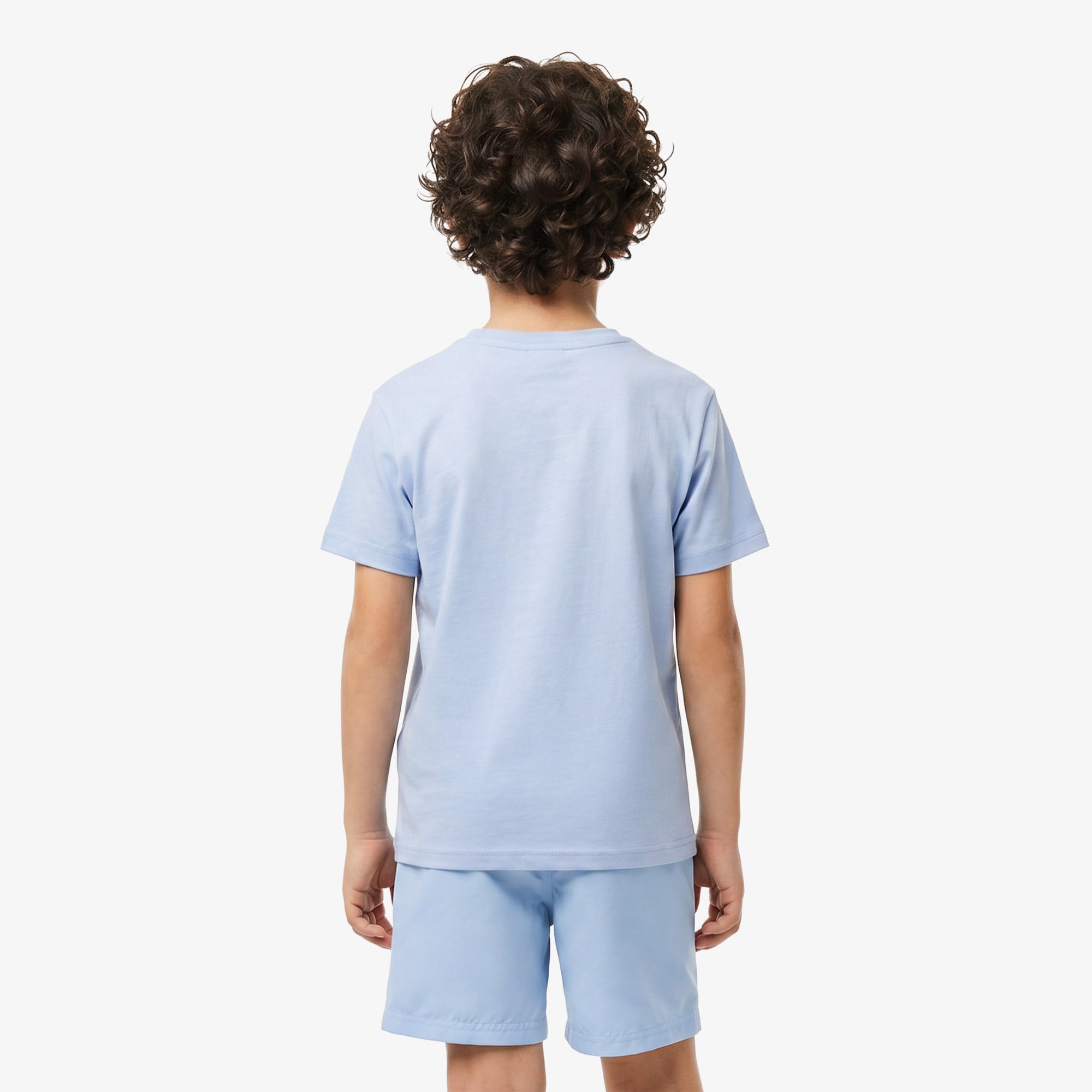 Çocuk Bisiklet Yaka Mavi T-Shirt