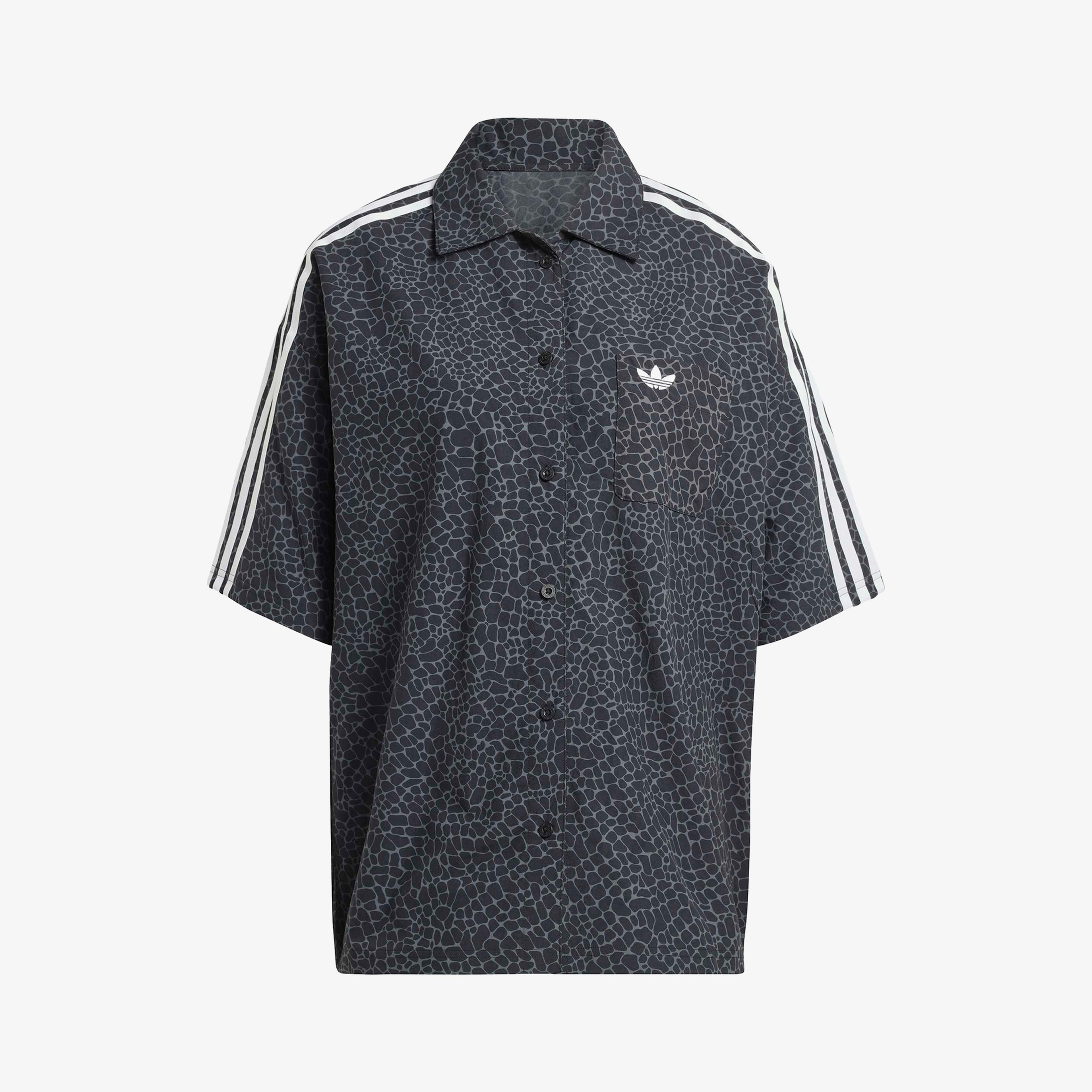 adidas Aop Kadın Siyah Gömlek