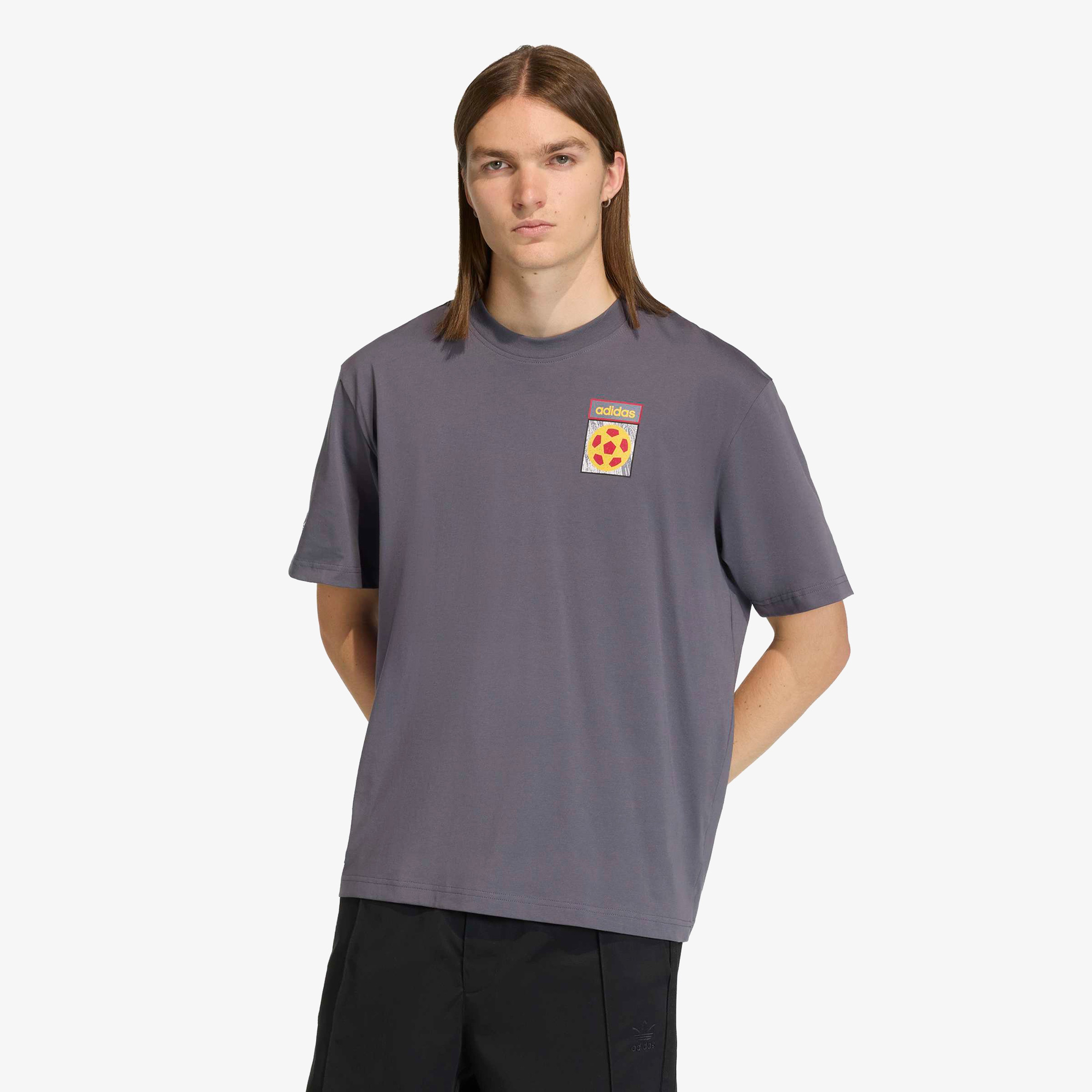 adidas Flag Gfx Erkek Gri T-Shirt