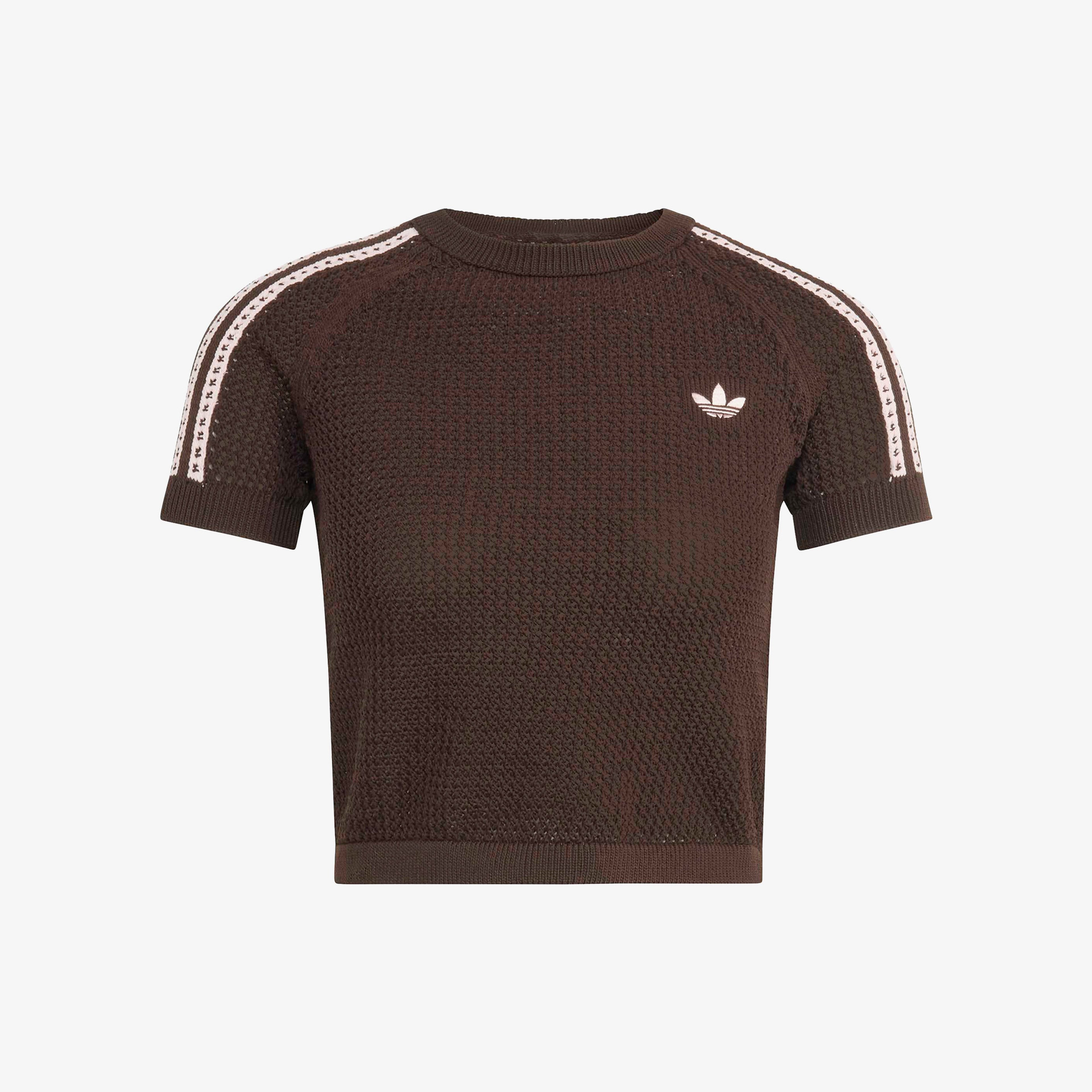 adidas Crochet Tee Kadın Kahverengi T-Shirt