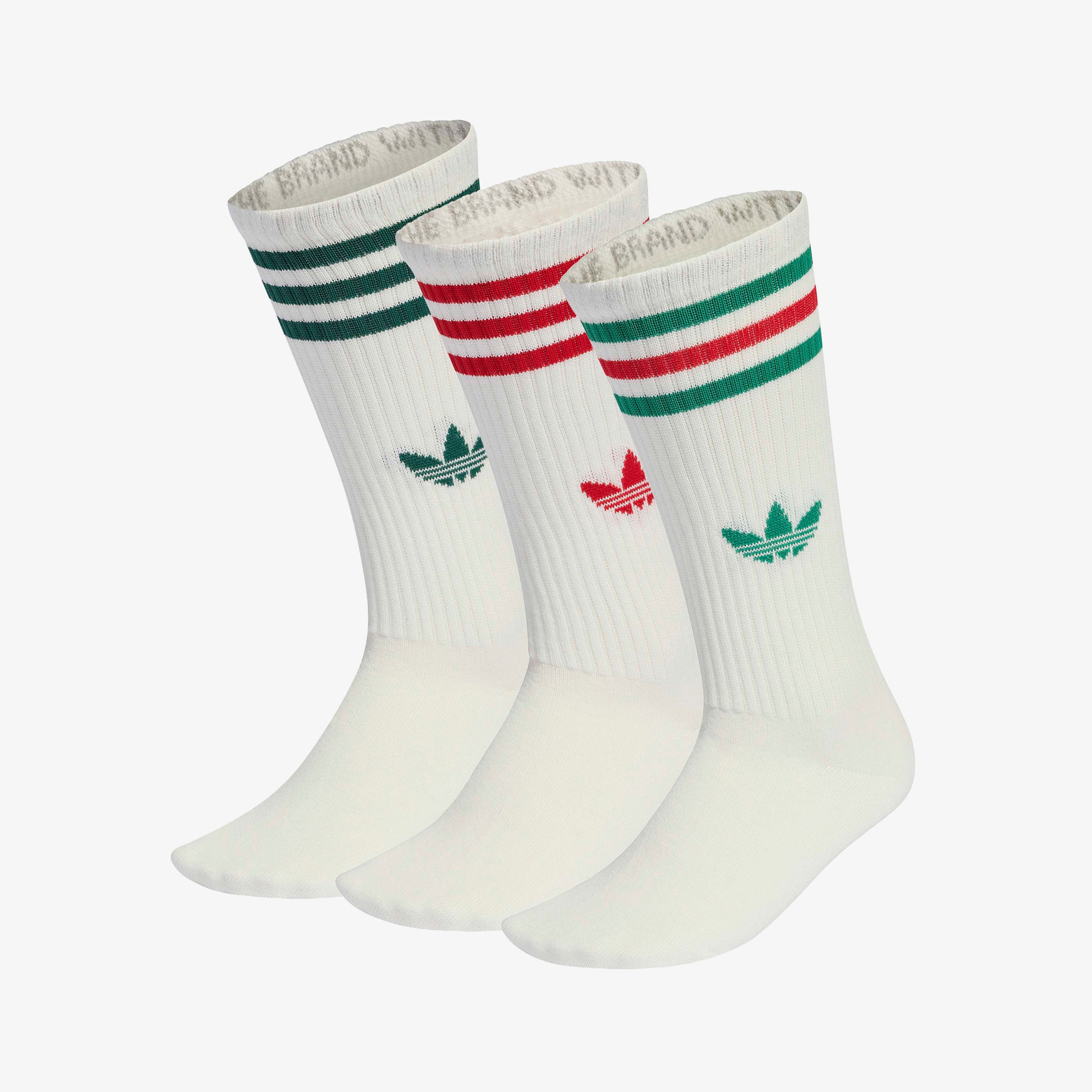 adidas 3S High Crew Unisex Beyaz 3'lü Çorap