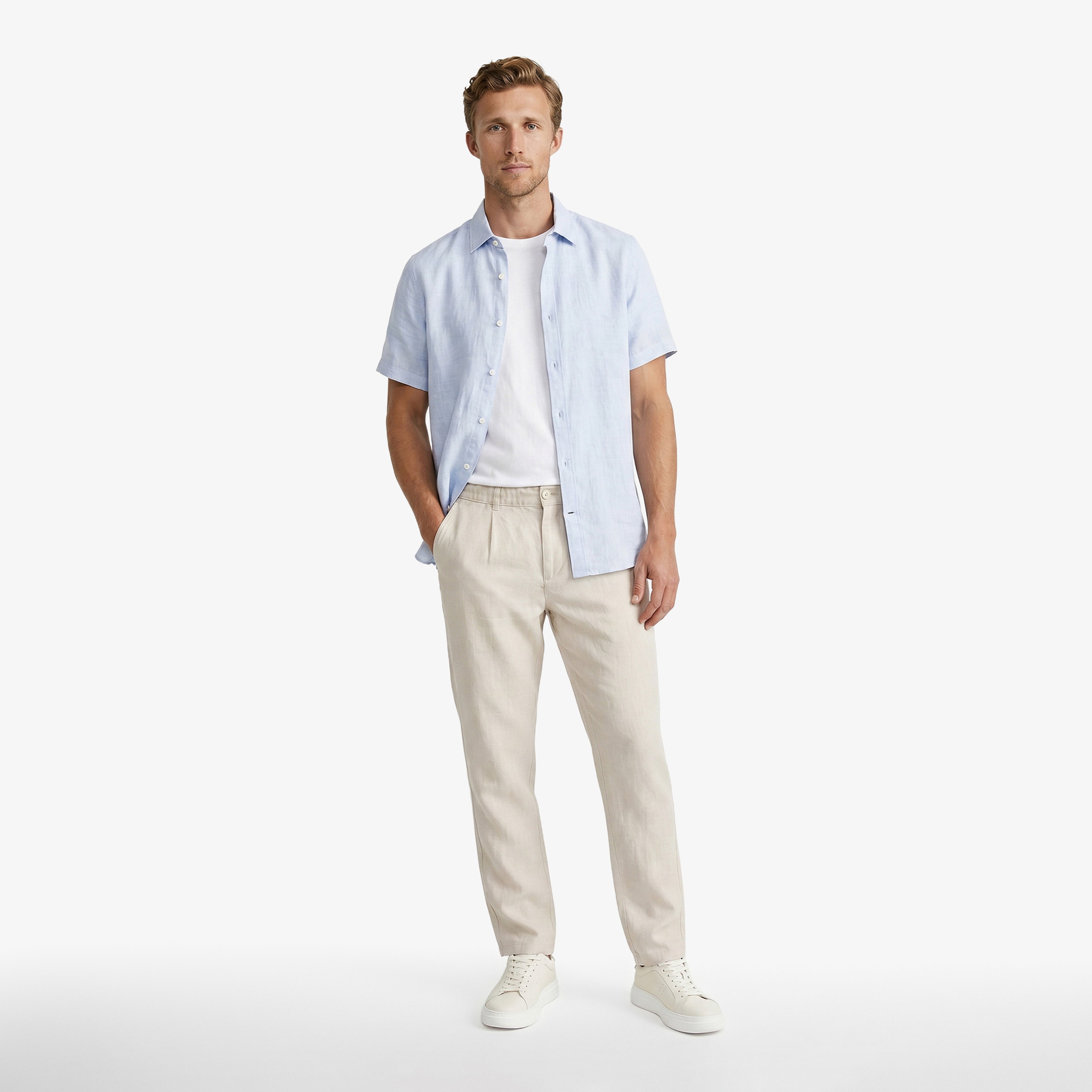 Nautica Regular Fit Erkek Krem Pantolon