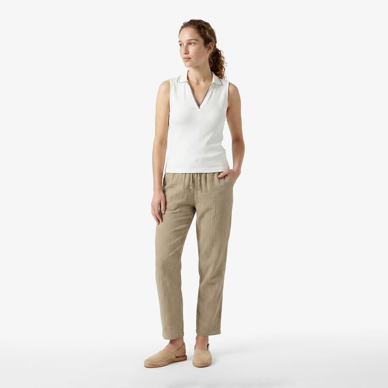 Nautica Kadın Yeşil Regular Fit Pantolon