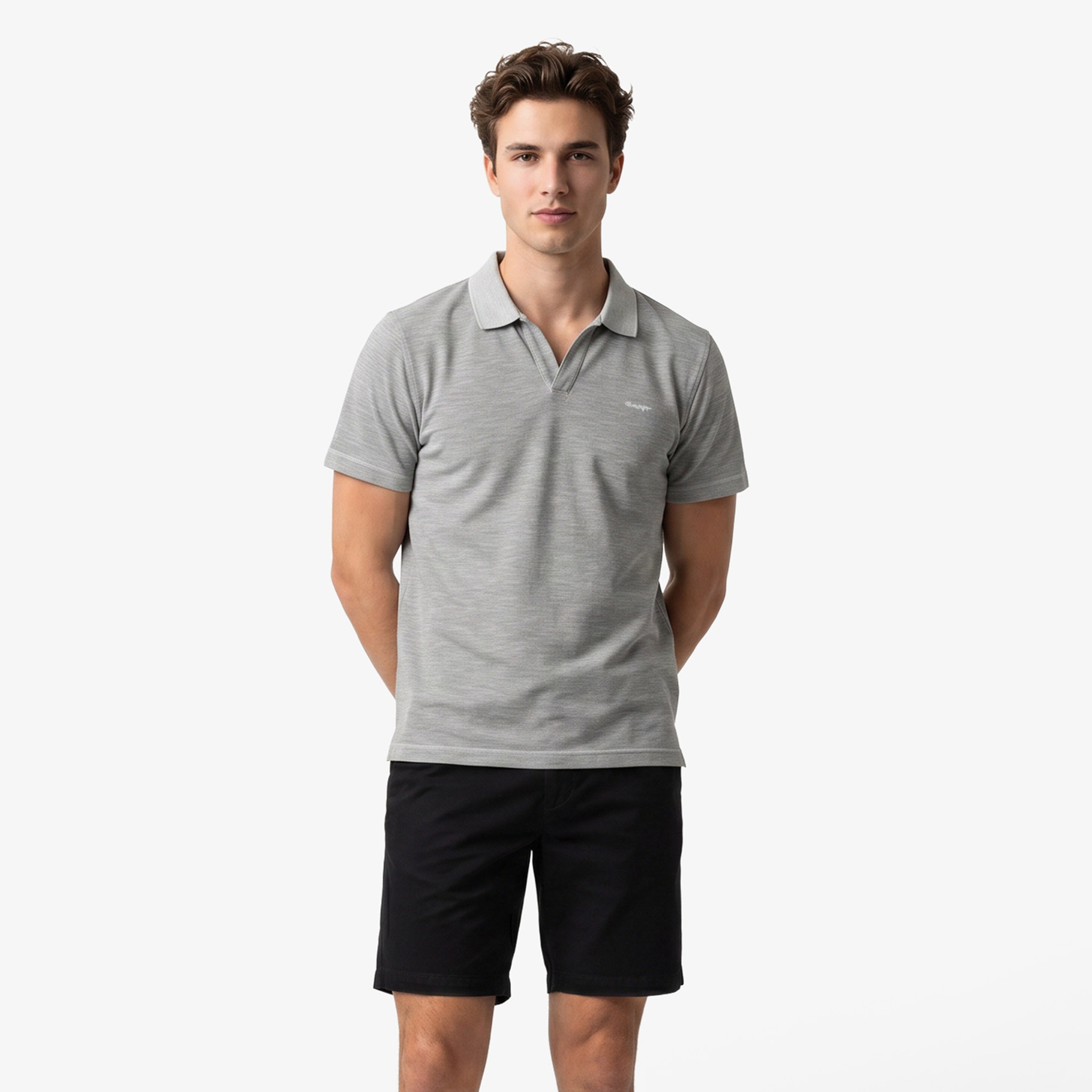 GANT Erkek Yeşil Regular Fit Polo Yaka T-Shirt