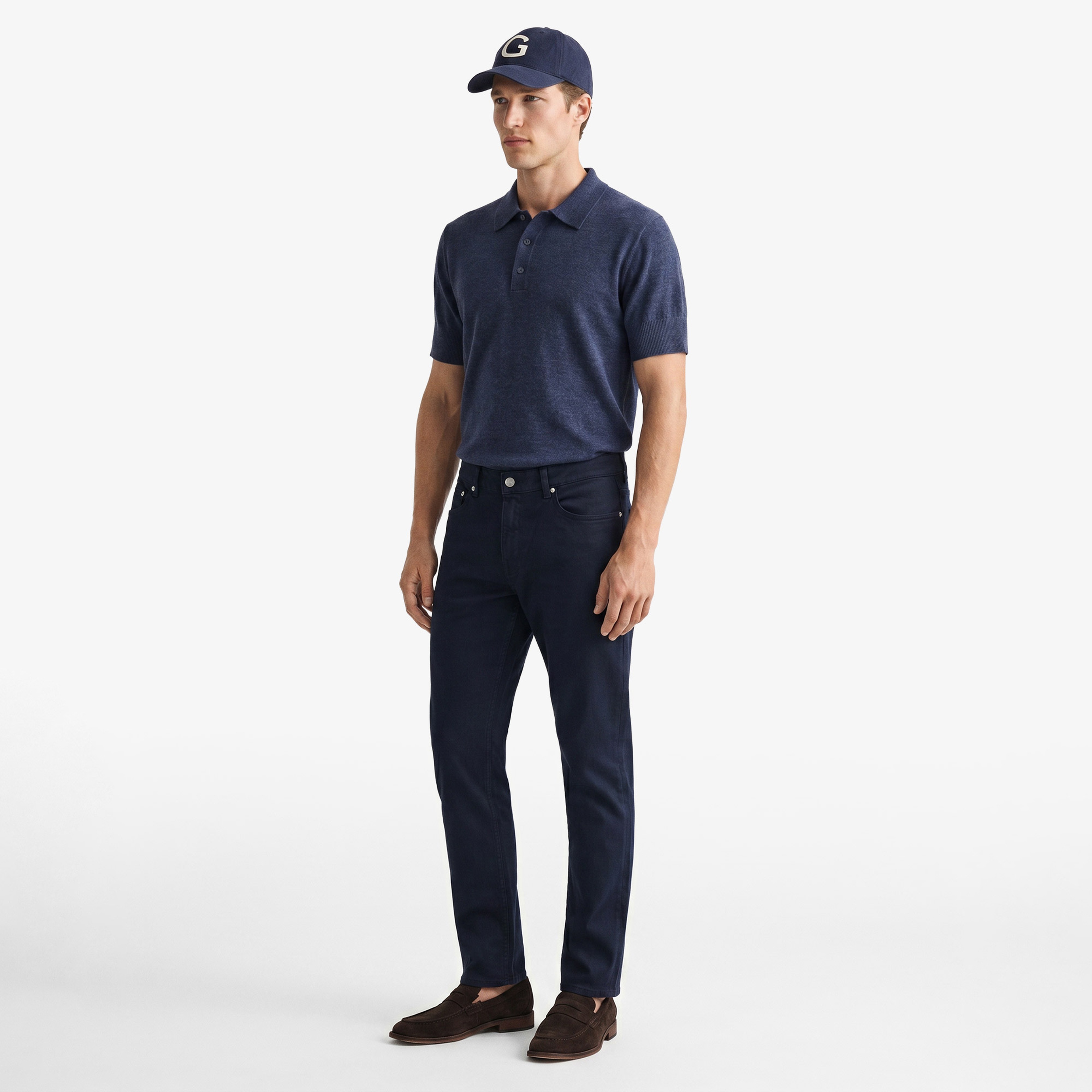 GANT Erkek Lacivert Slim Fit Jean