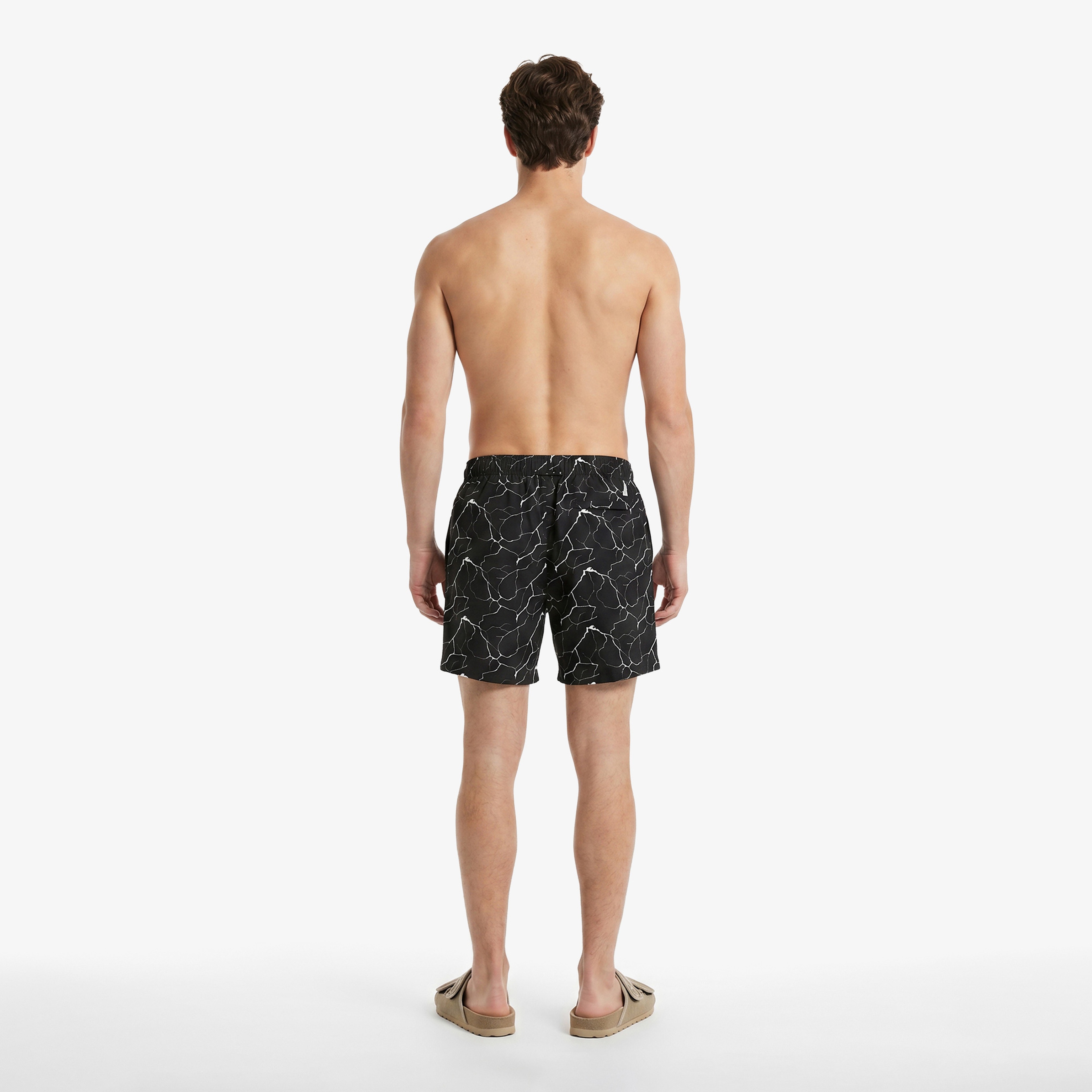 Nautica Erkek Siyah Regular Fit Deniz Şortu