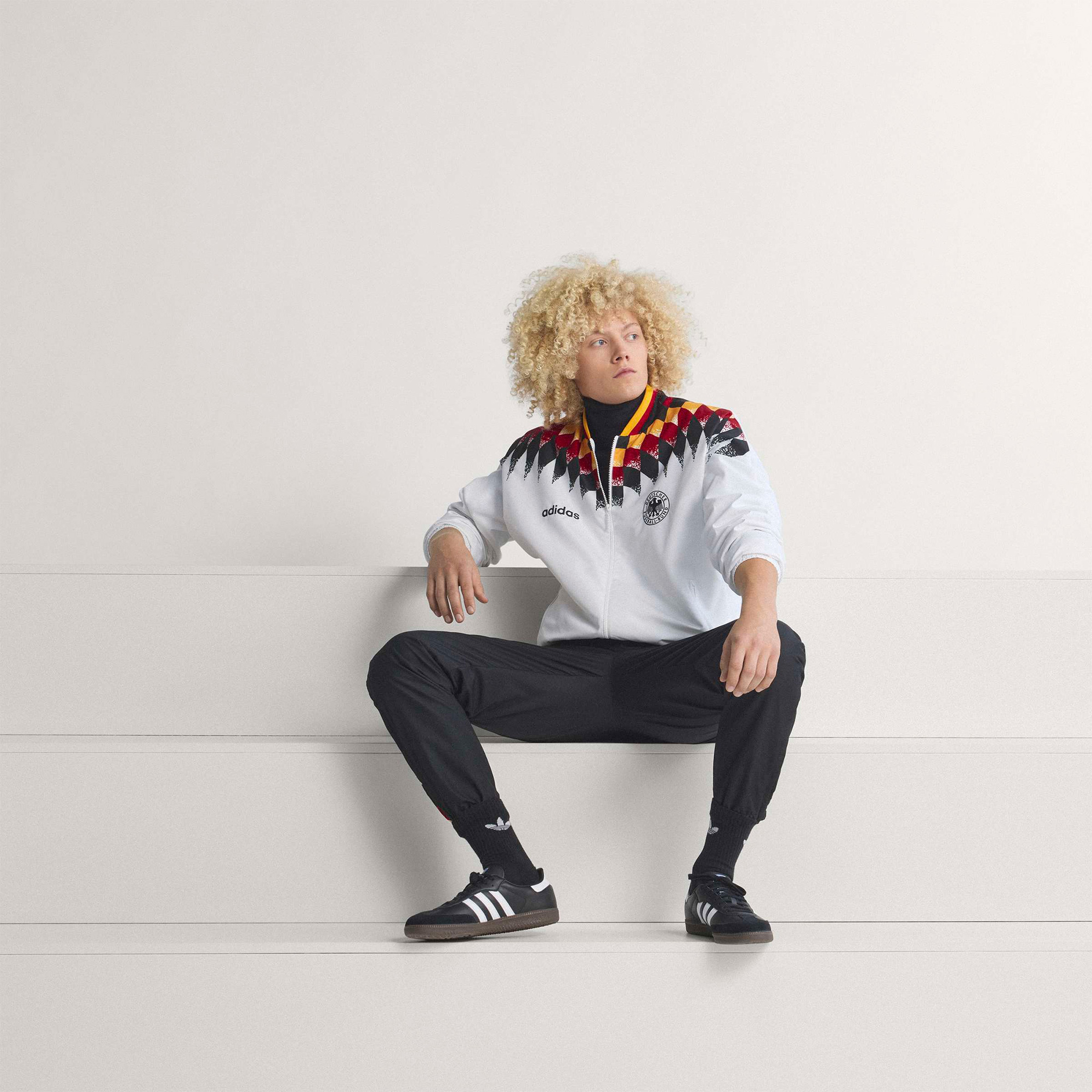 adidas Performance DFB TT 94 Erkek Beyaz Eşofman Üstü