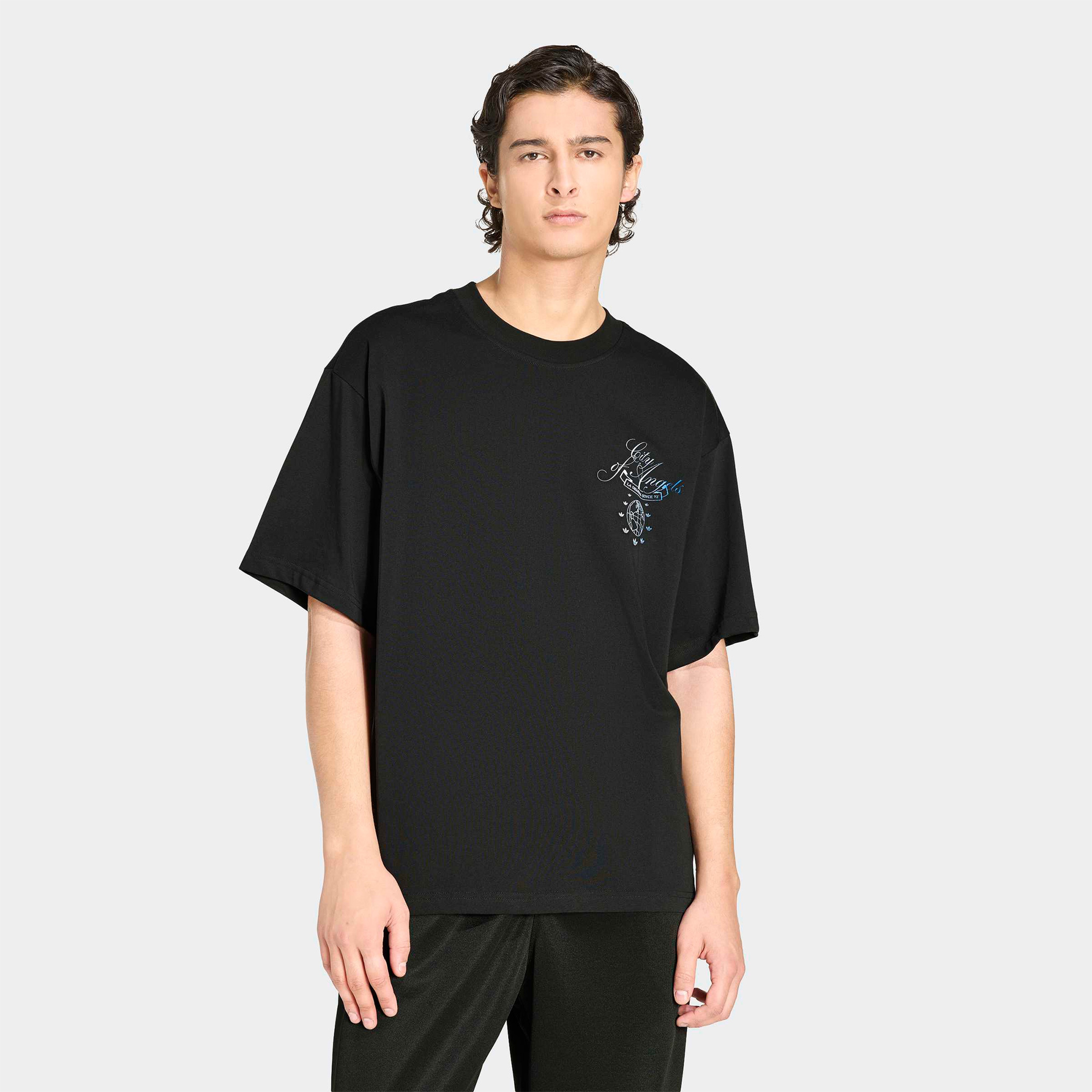 adidas La City Erkek Siyah T-Shirt