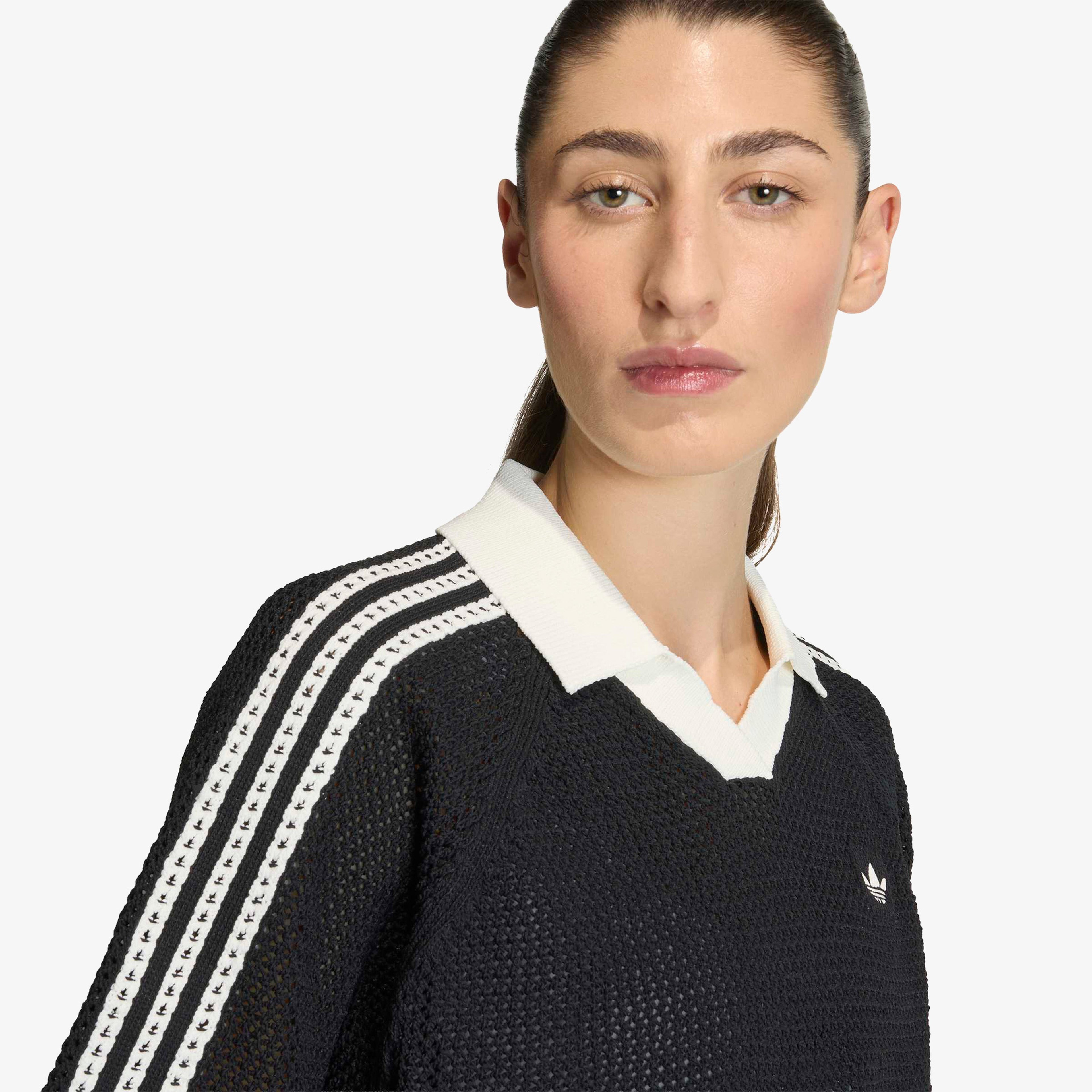 adidas Crochet Kadın Siyah Polo