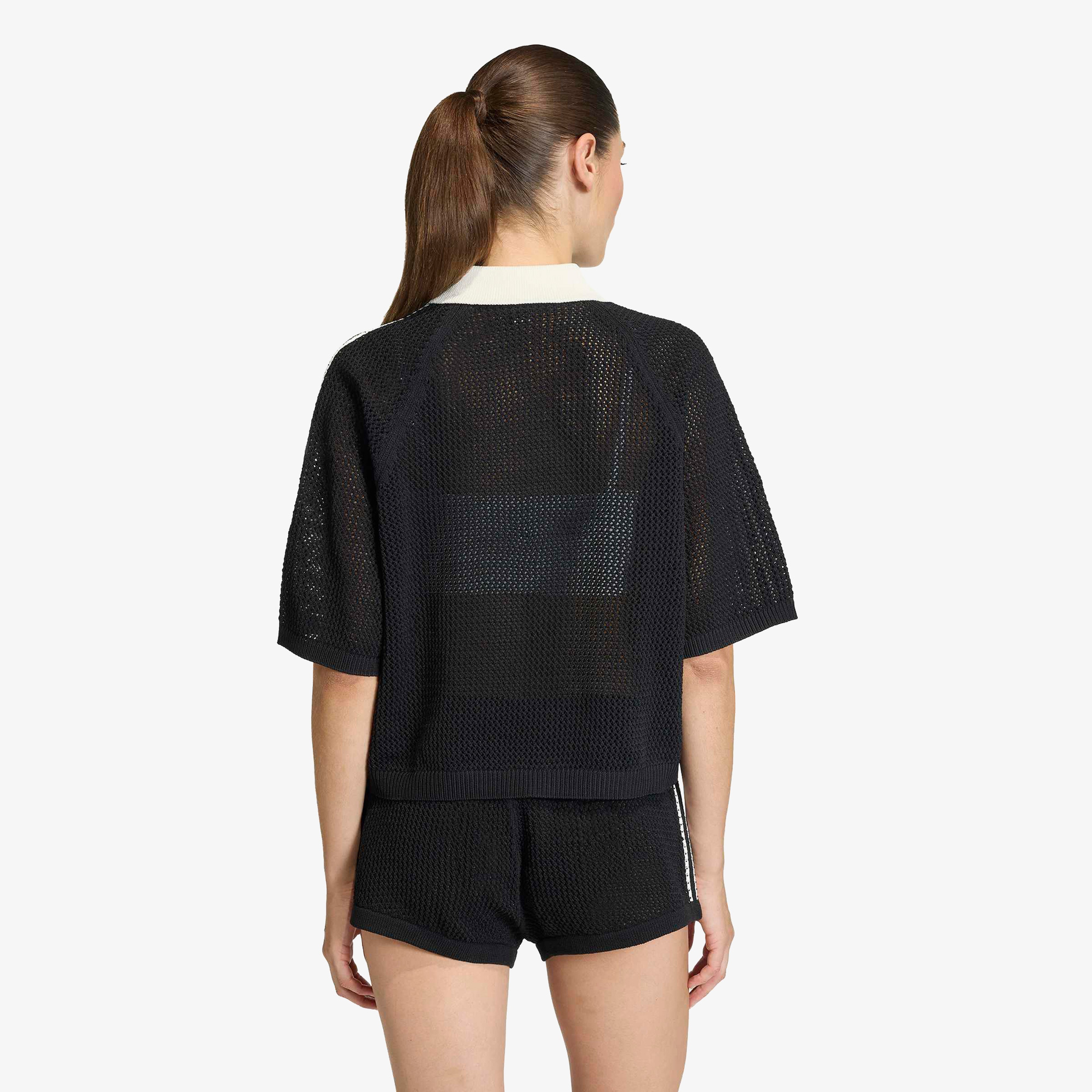 adidas Crochet Kadın Siyah Polo