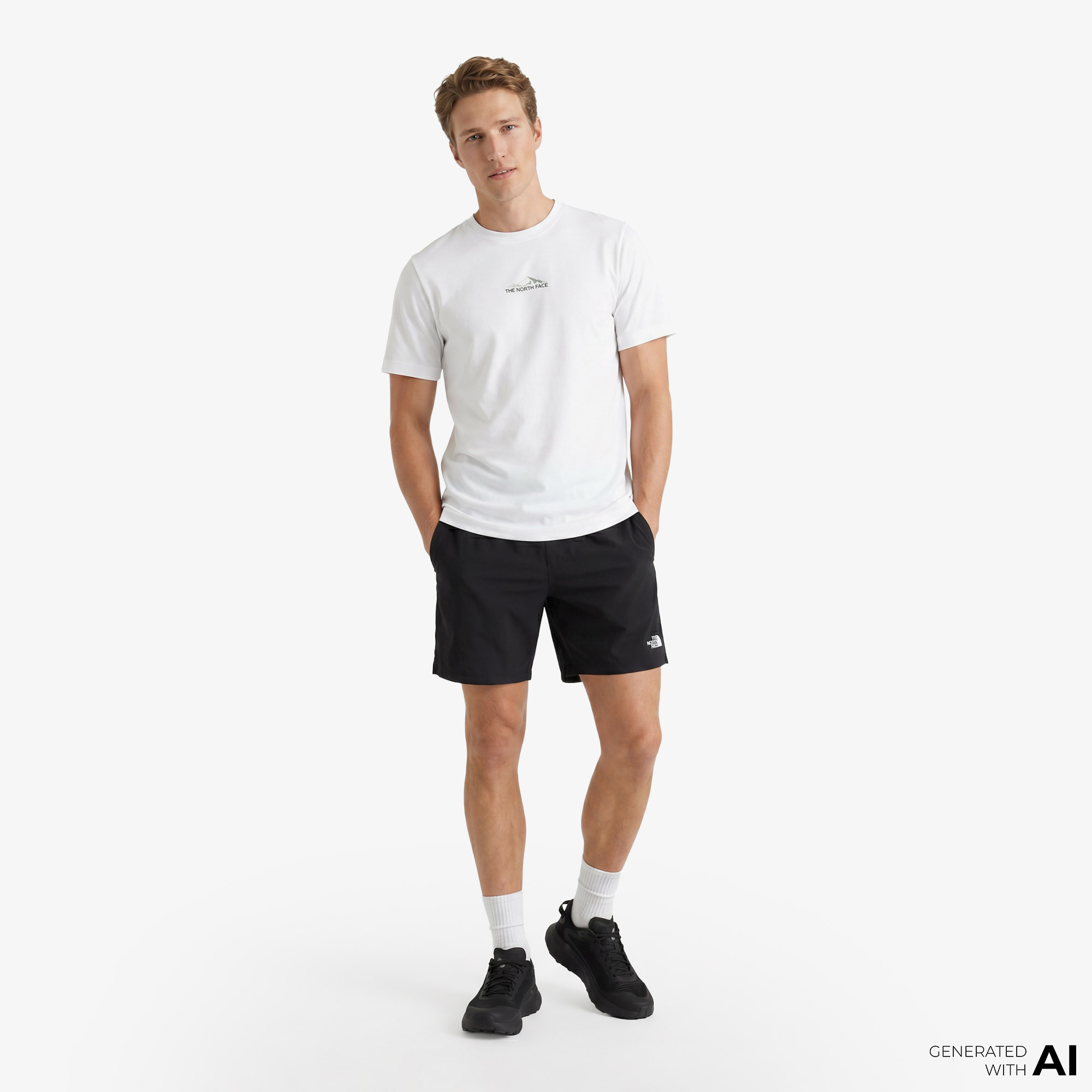 The North Face Odles Tech Erkek Beyaz T-Shirt