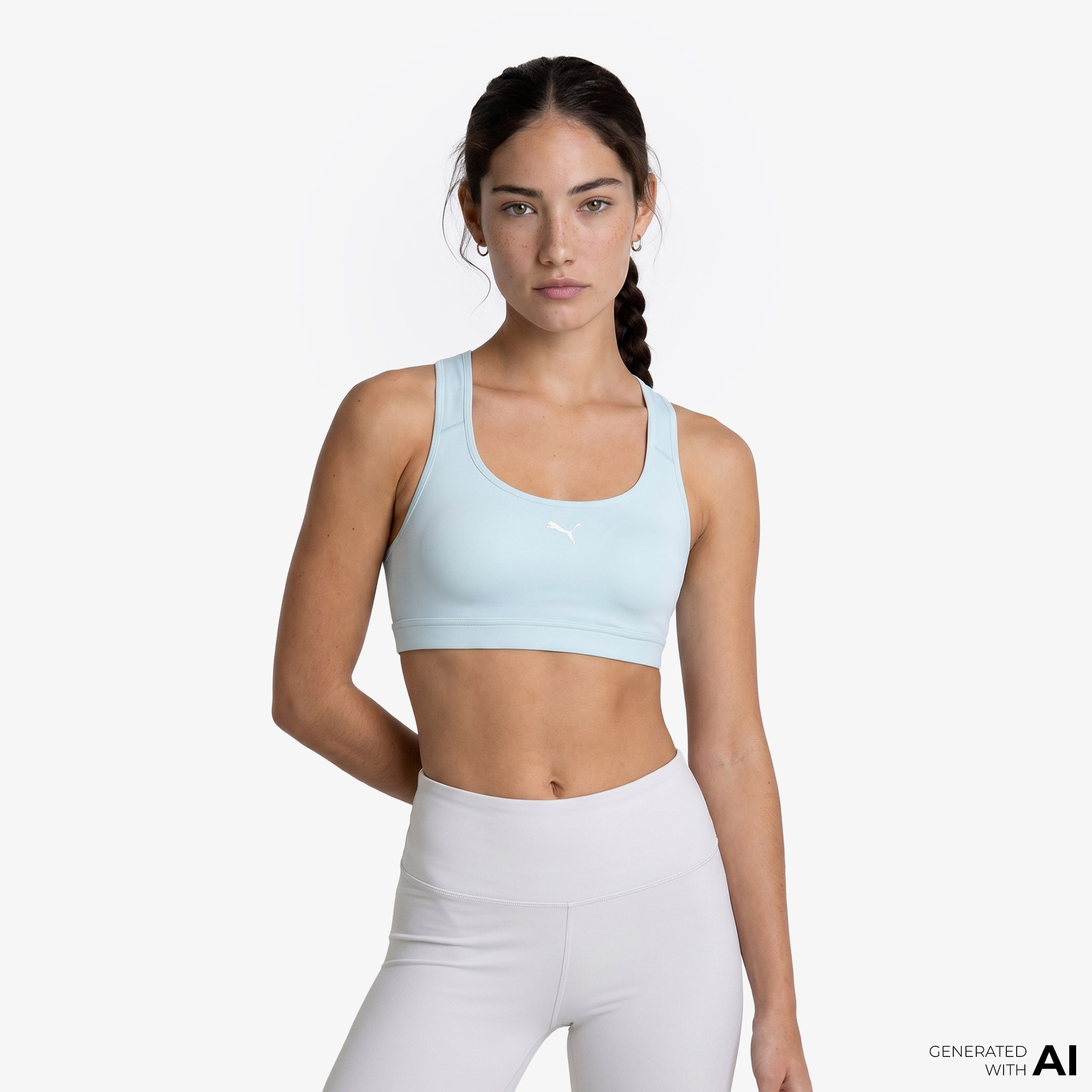 Puma 4Keeps Run Mid Kadın Beyaz Koşu Bra