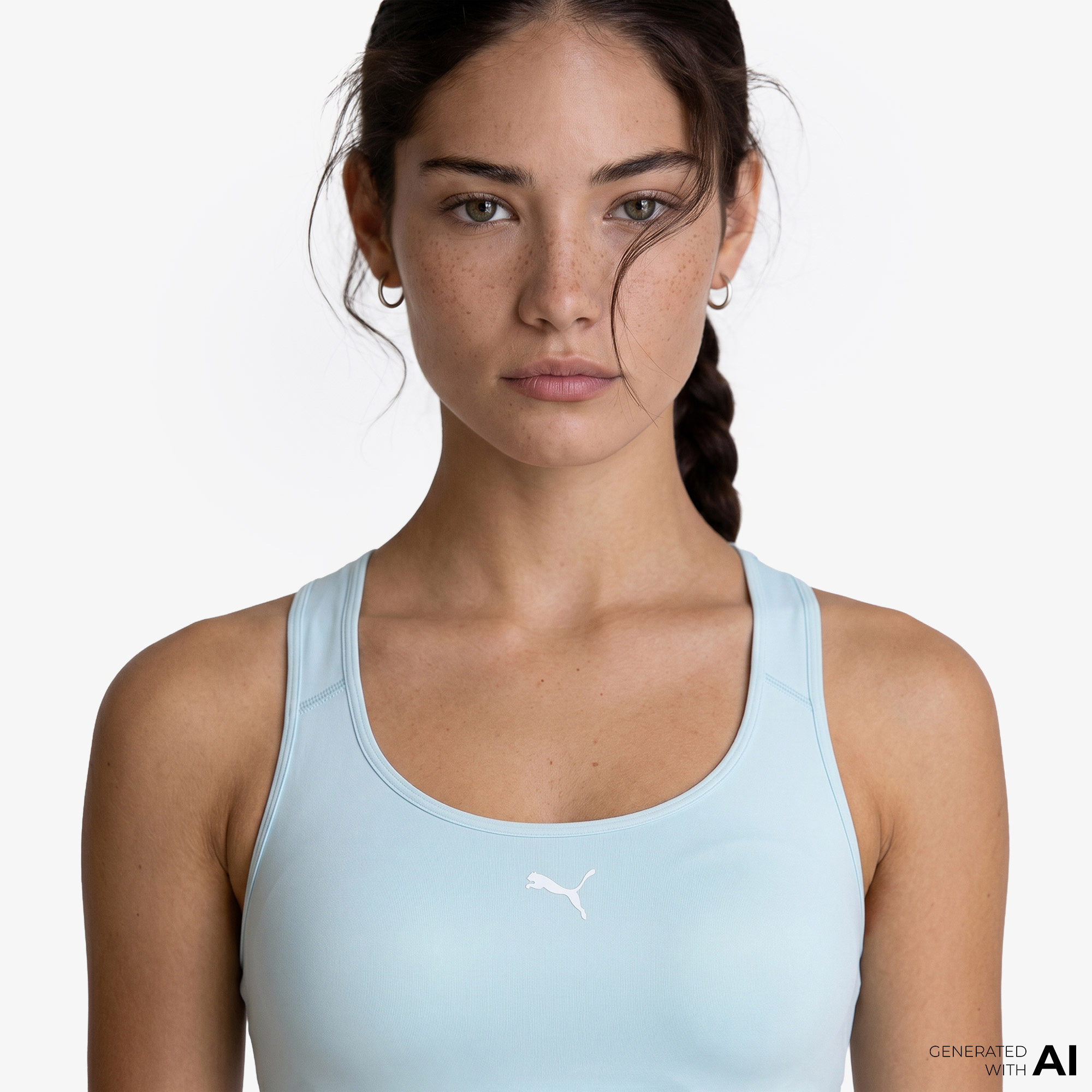 Puma 4Keeps Run Mid Kadın Beyaz Koşu Bra