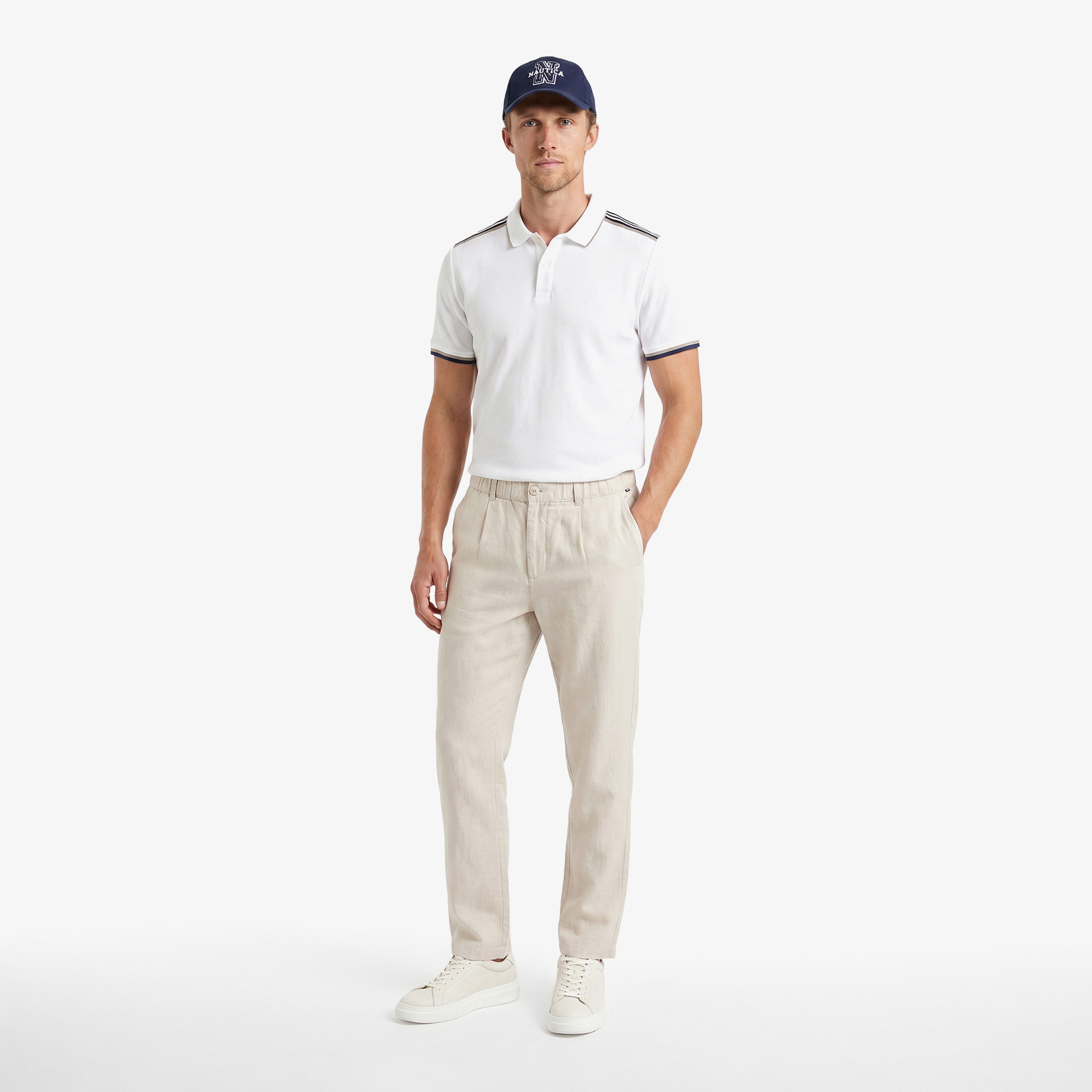 Nautica Regular Fit Erkek Beyaz T-Shirt