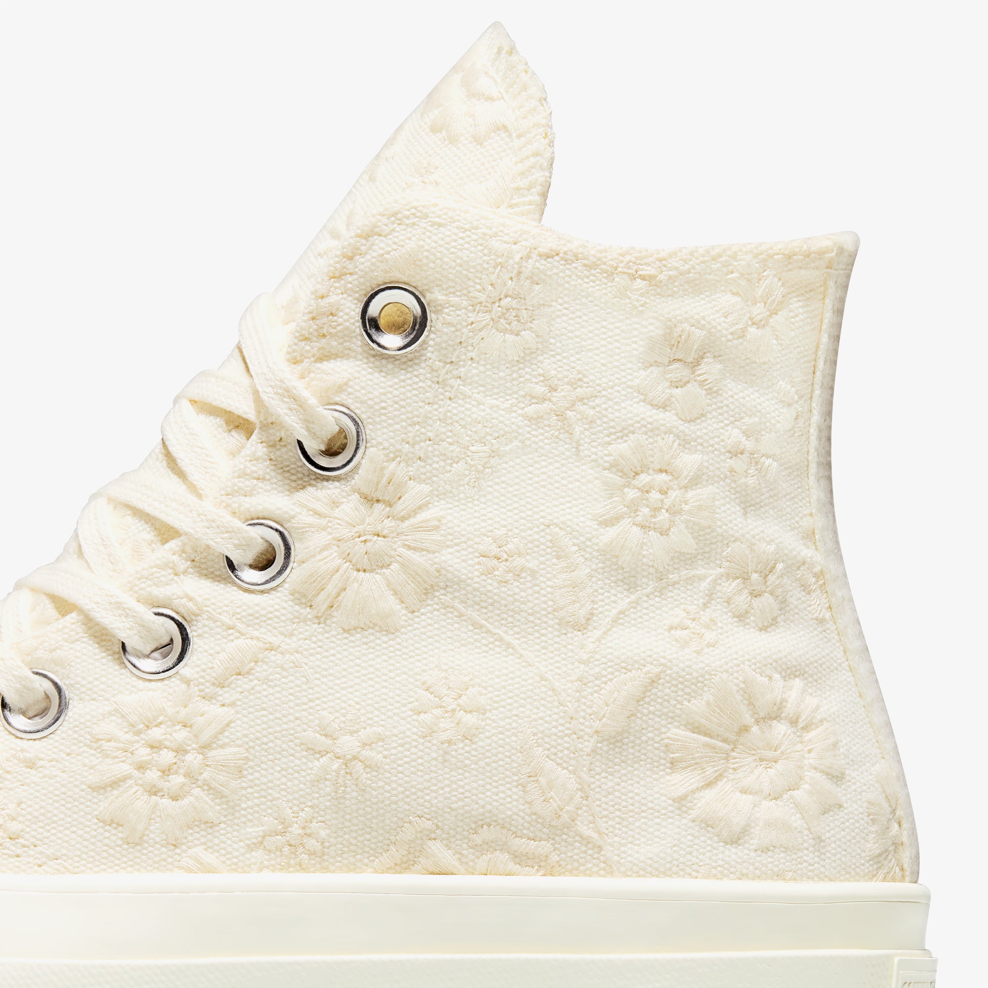 Converse Chuck 70 Unisex Çiçek Desenli Krem Sneaker