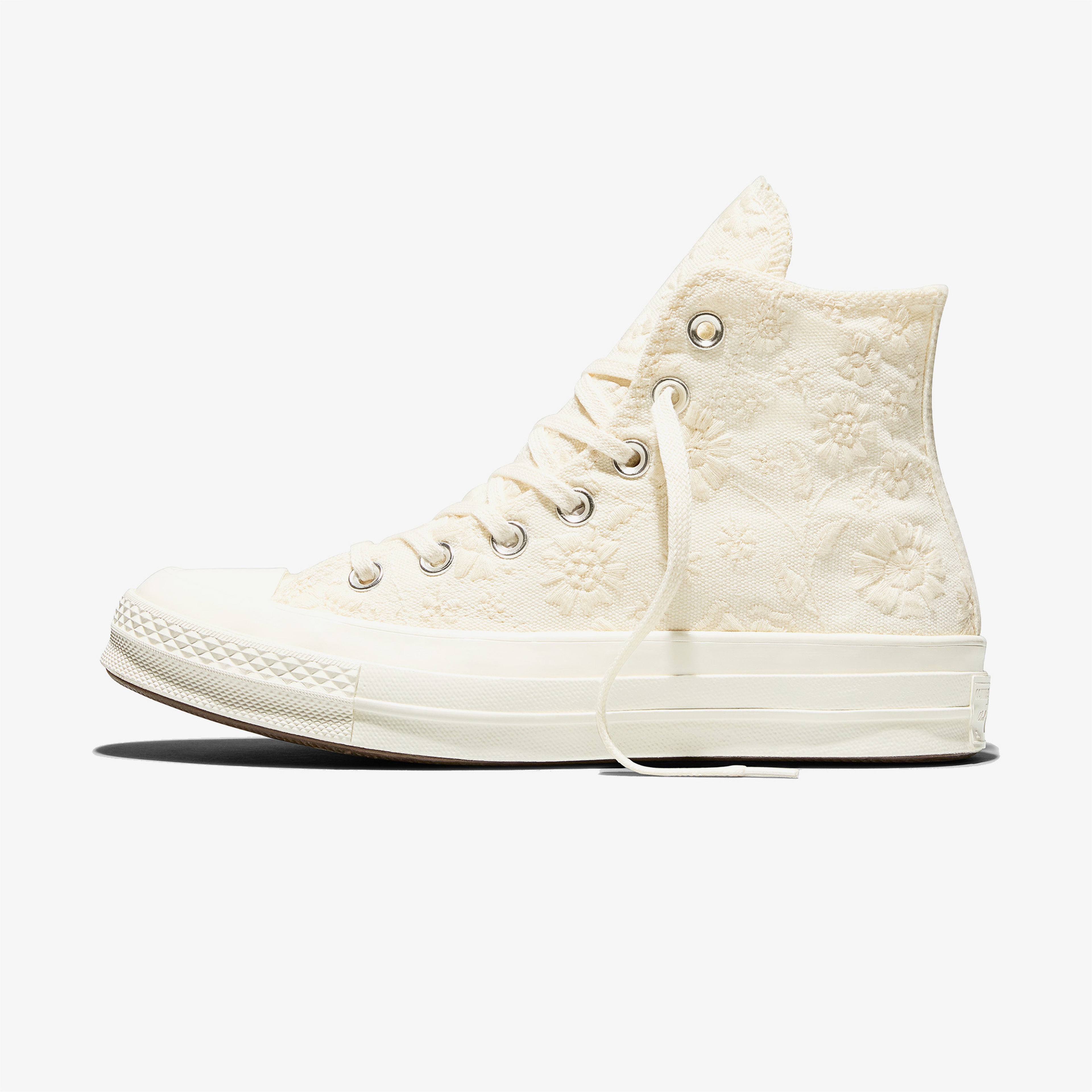 Converse Chuck 70 Unisex Çiçek Desenli Krem Sneaker