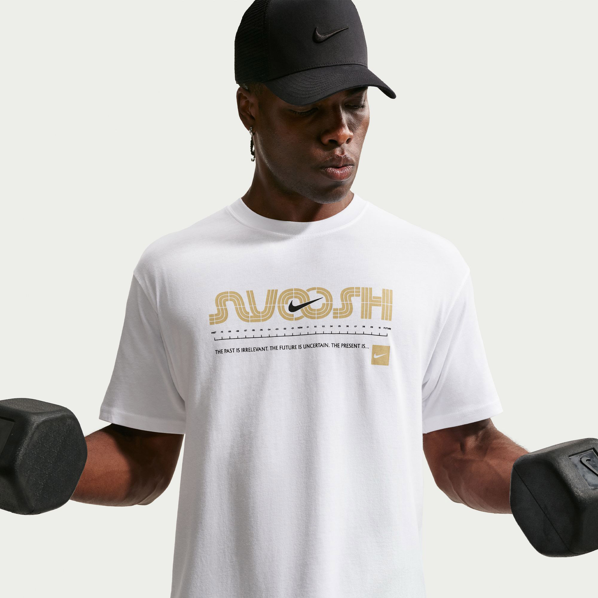 Nike Train Infnty Erkek Beyaz Antrenman T-Shirt