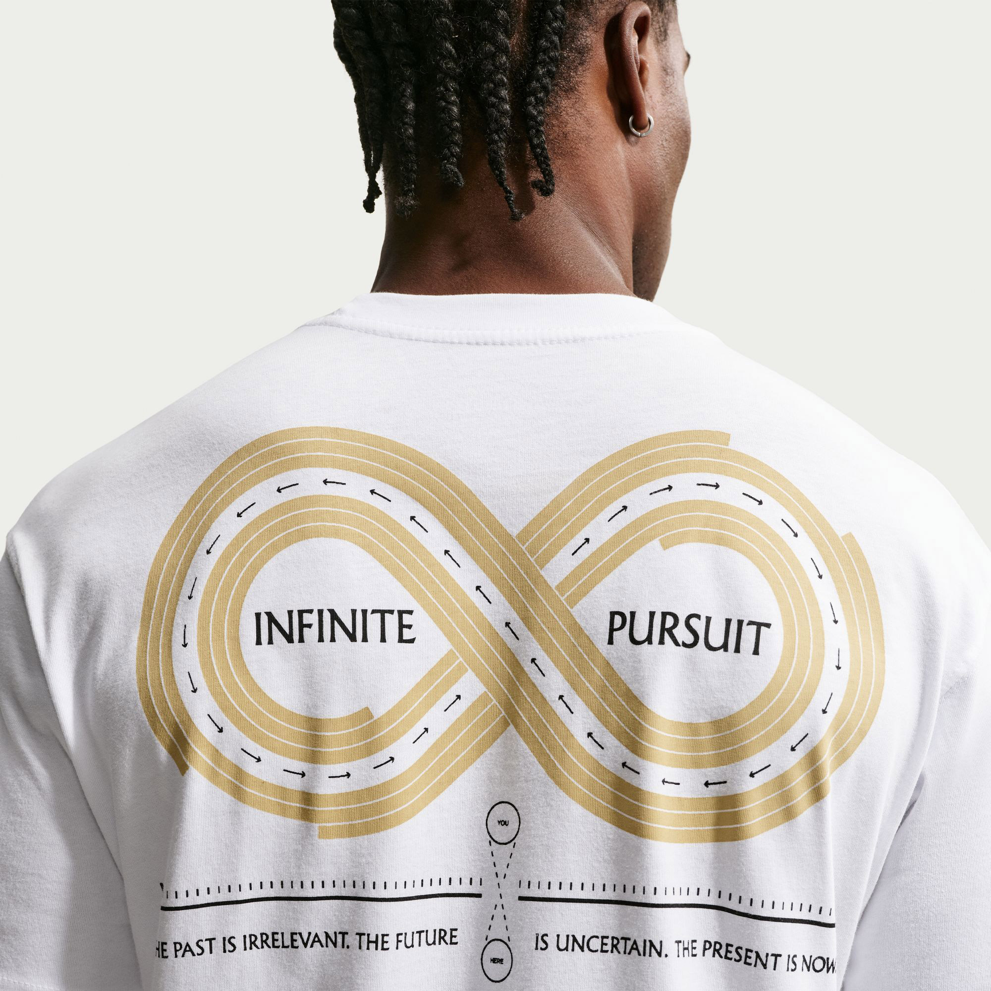 Nike Train Infnty Erkek Beyaz Antrenman T-Shirt