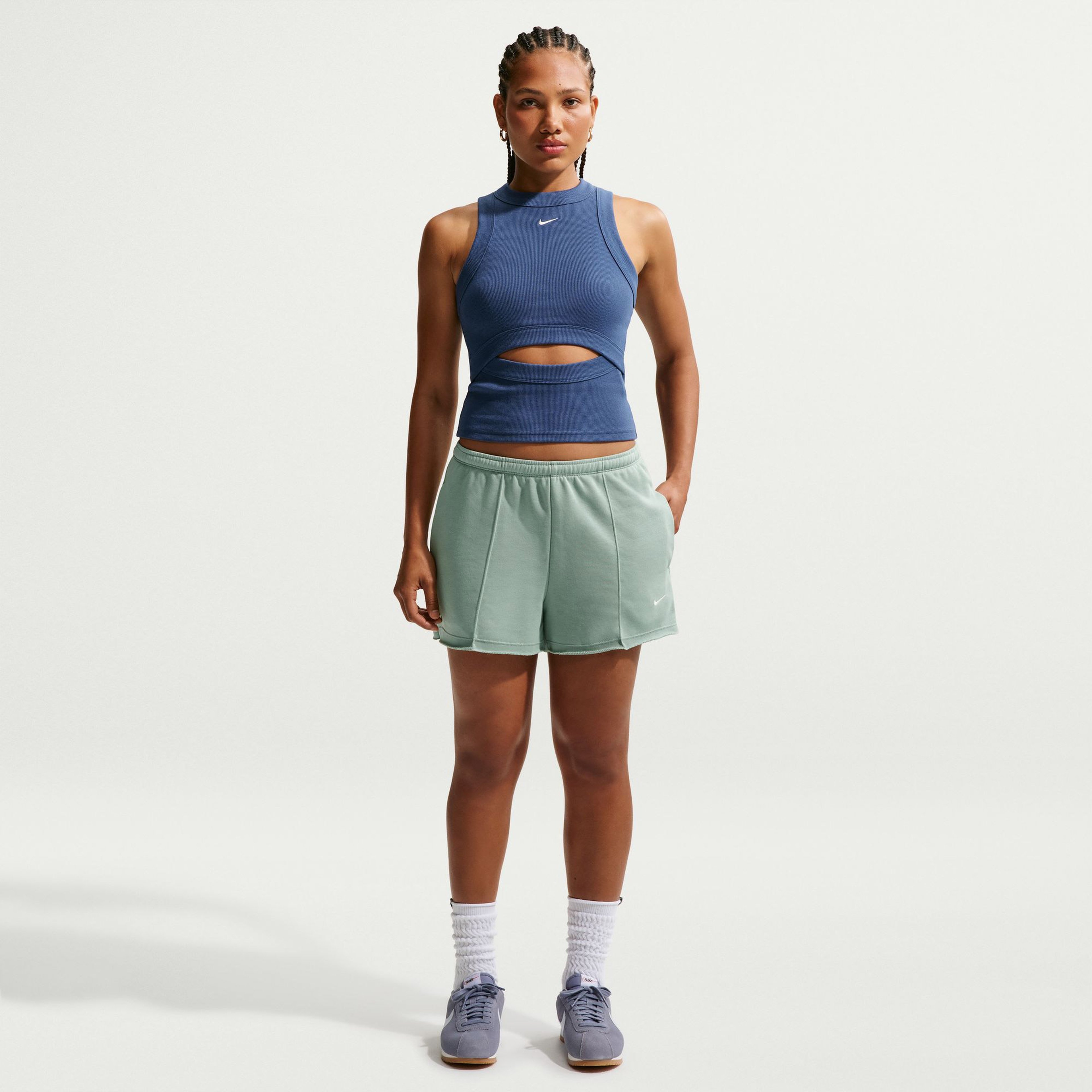 Nike Sportswear Chill Terry Kadın Yeşil Şort