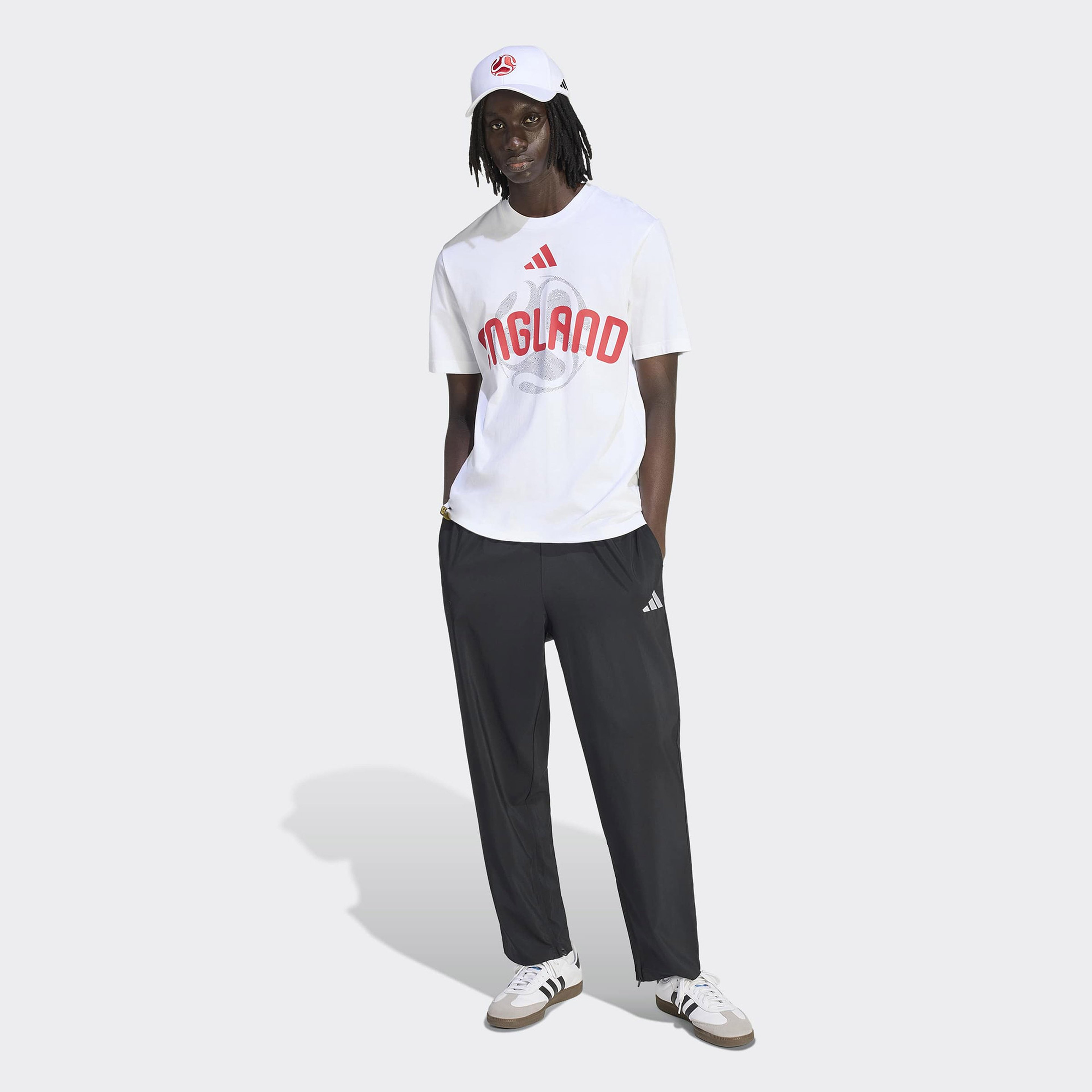 adidas Eng Olp Erkek Beyaz T-Shirt