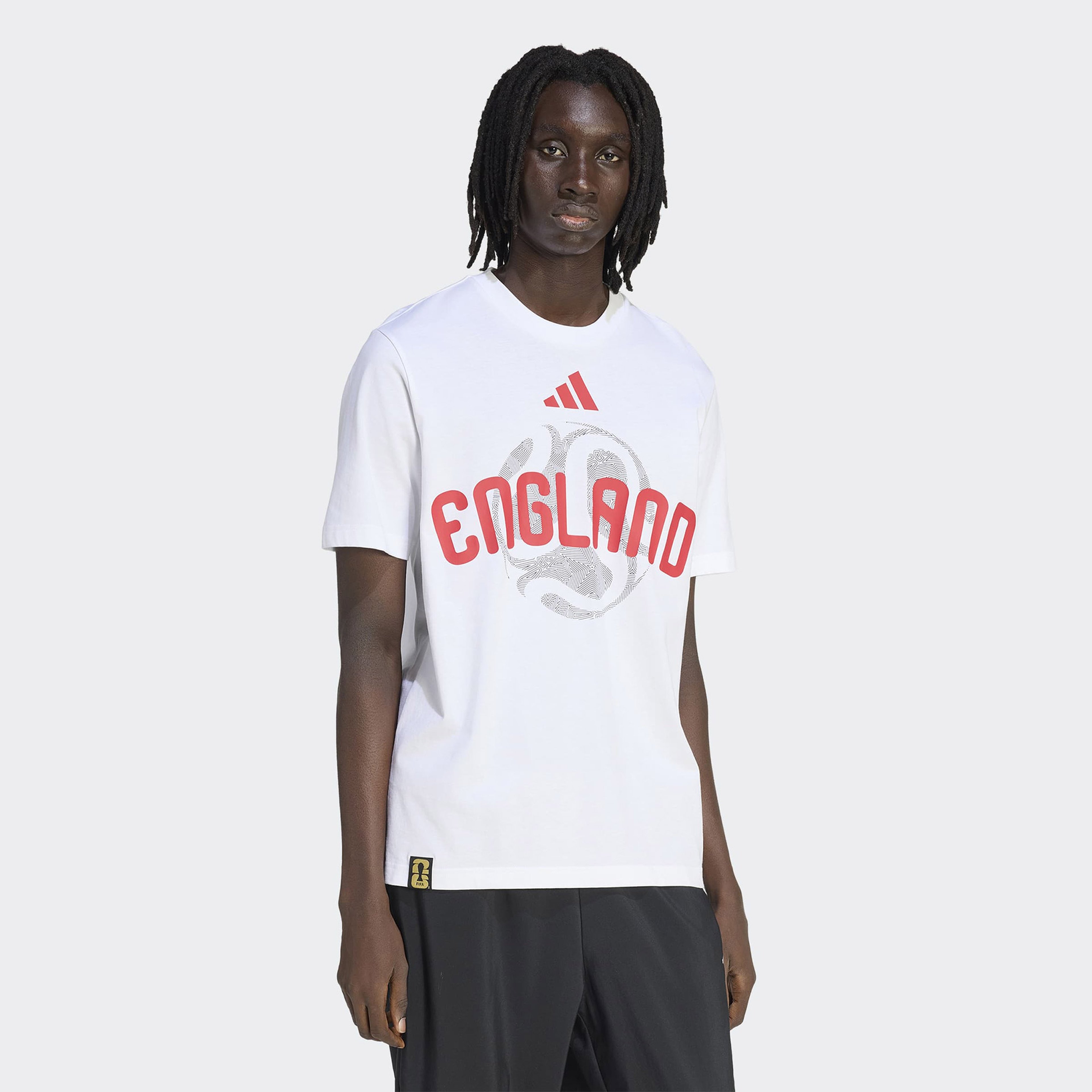 adidas Eng Olp Erkek Beyaz T-Shirt