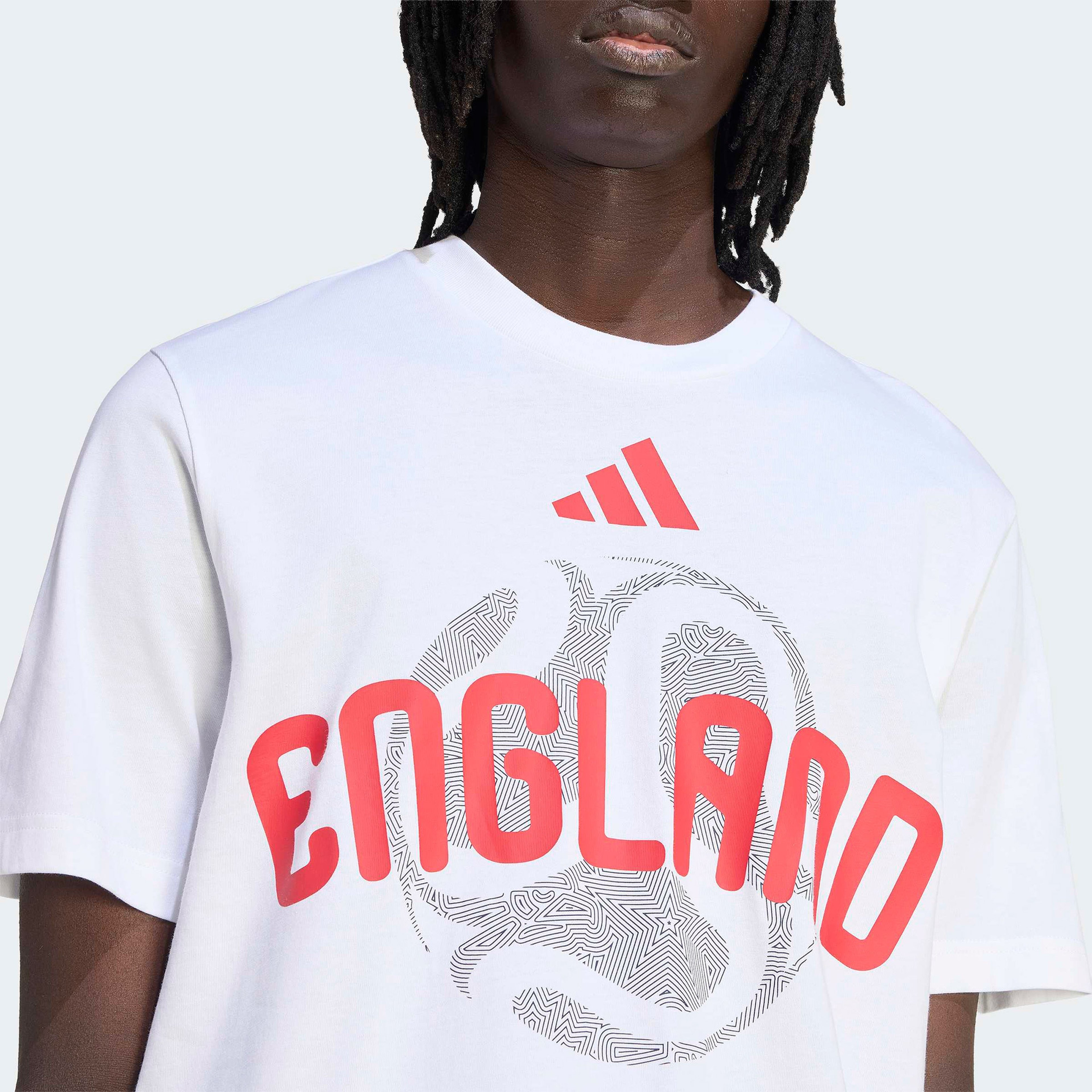 adidas Eng Olp Erkek Beyaz T-Shirt