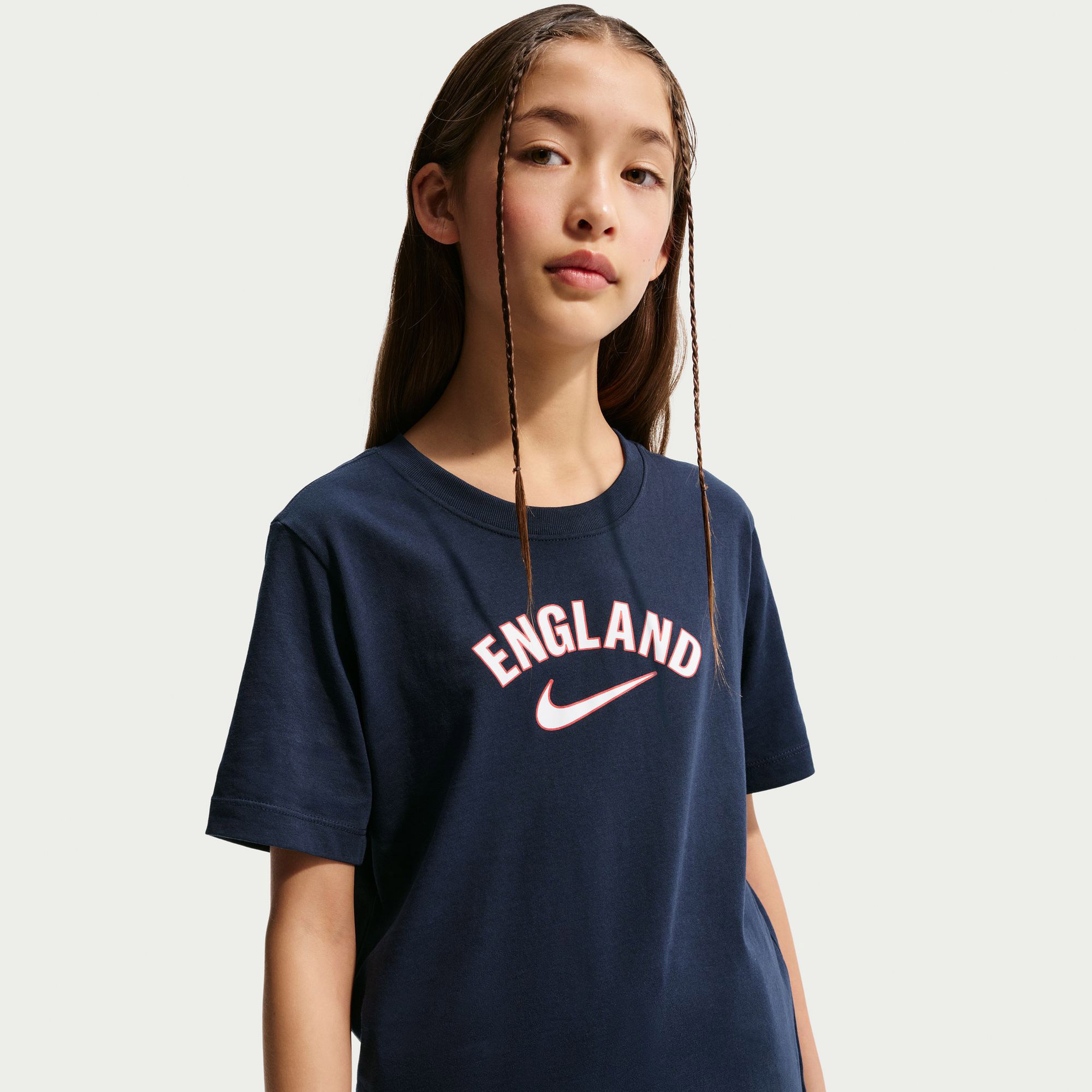 Nike Wordmark Çocuk Lacivert Futbol T-Shirt