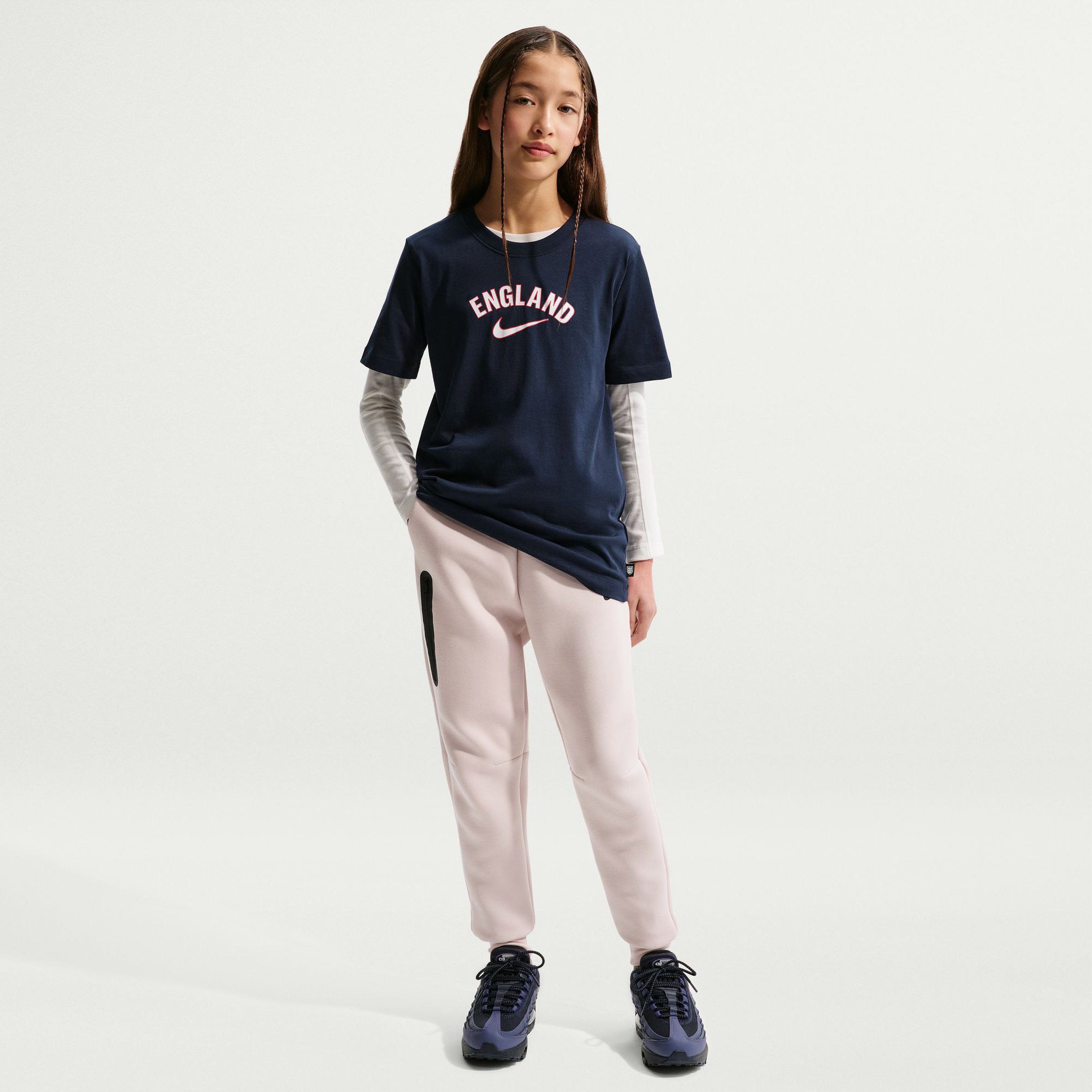 Nike Wordmark Çocuk Lacivert Futbol T-Shirt