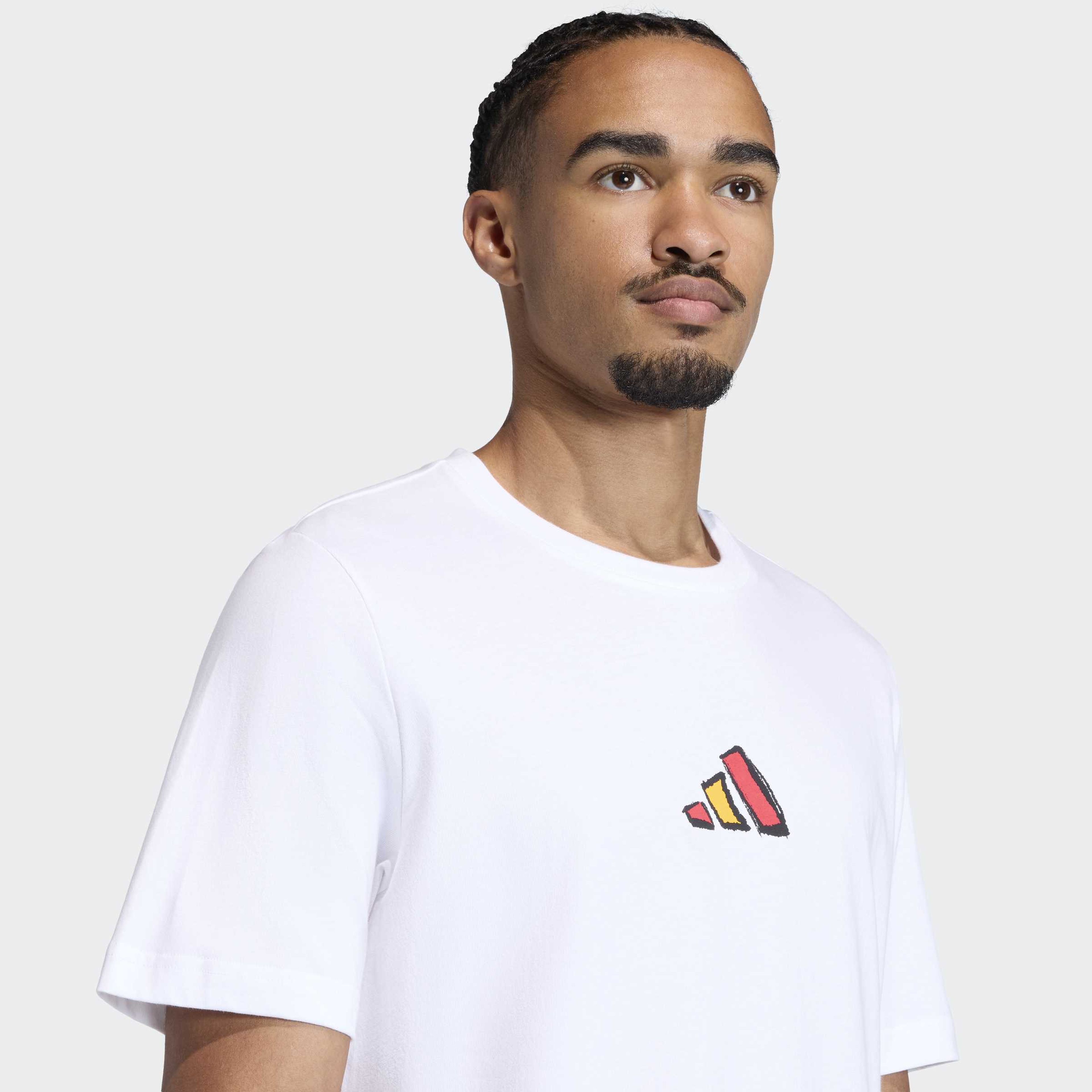 adidas İspanya Tango Graphic Erkek Beyaz T-Shirt