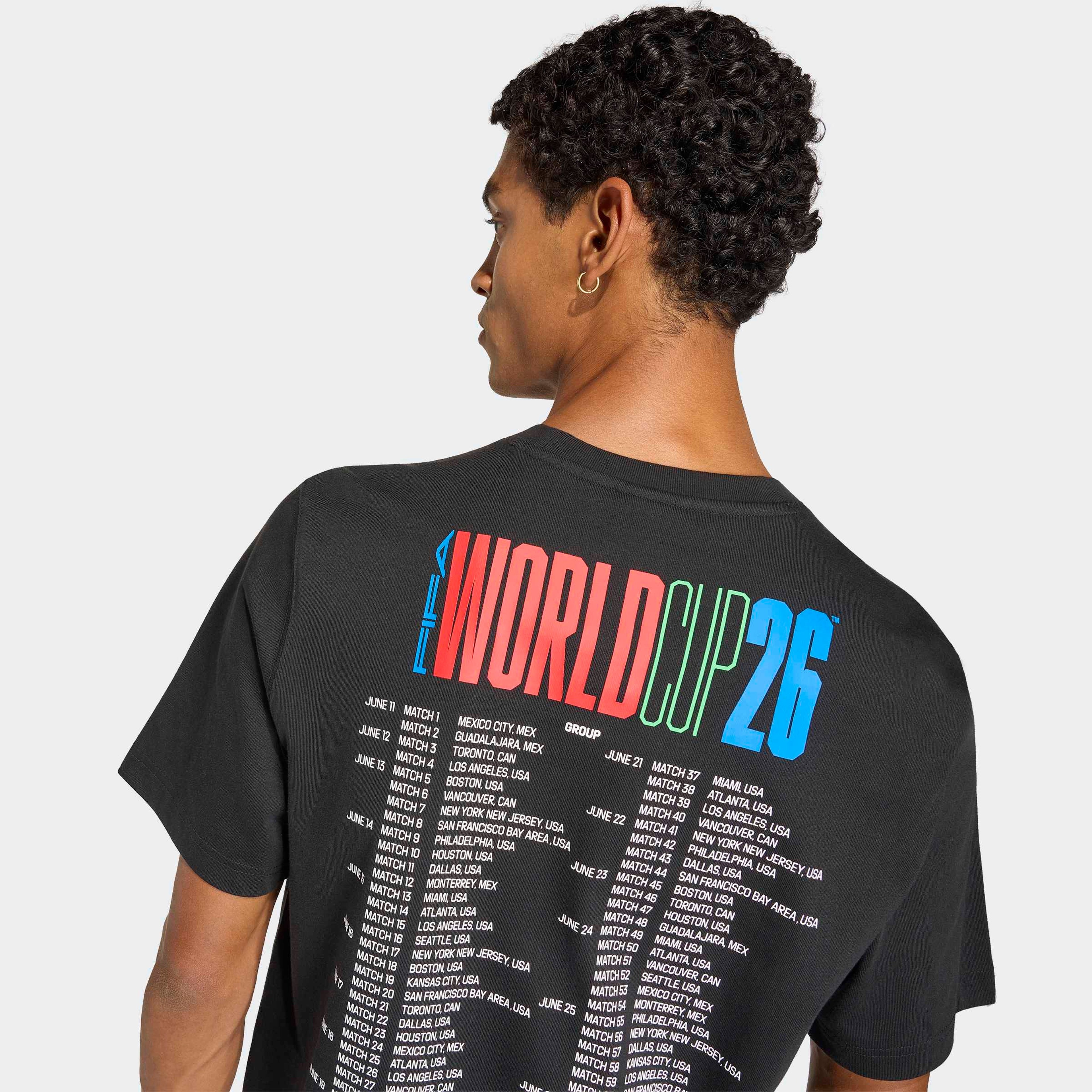 adidas Wc Tour 1 Erkek Siyah T-Shirt