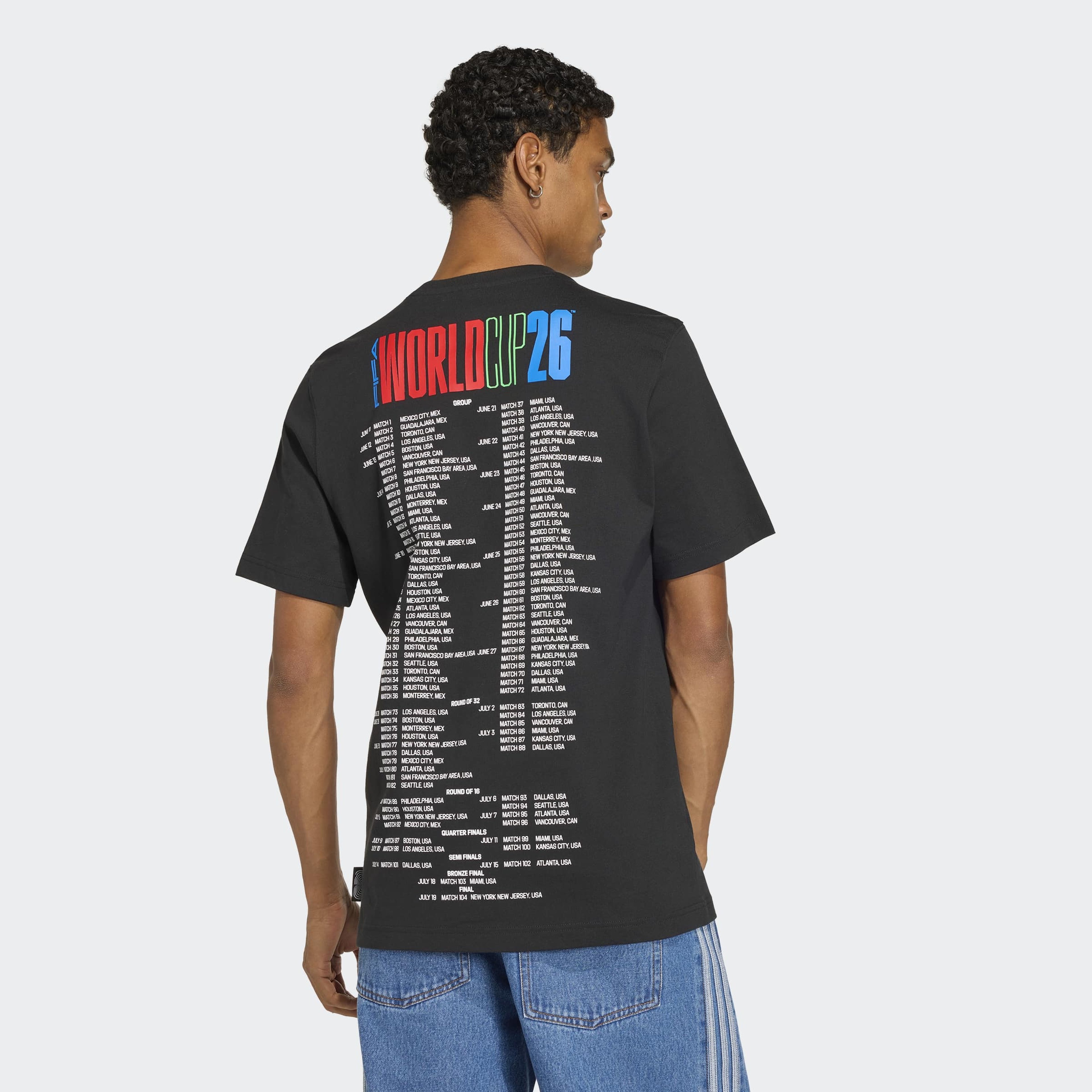 adidas Wc Tour 1 Erkek Siyah T-Shirt