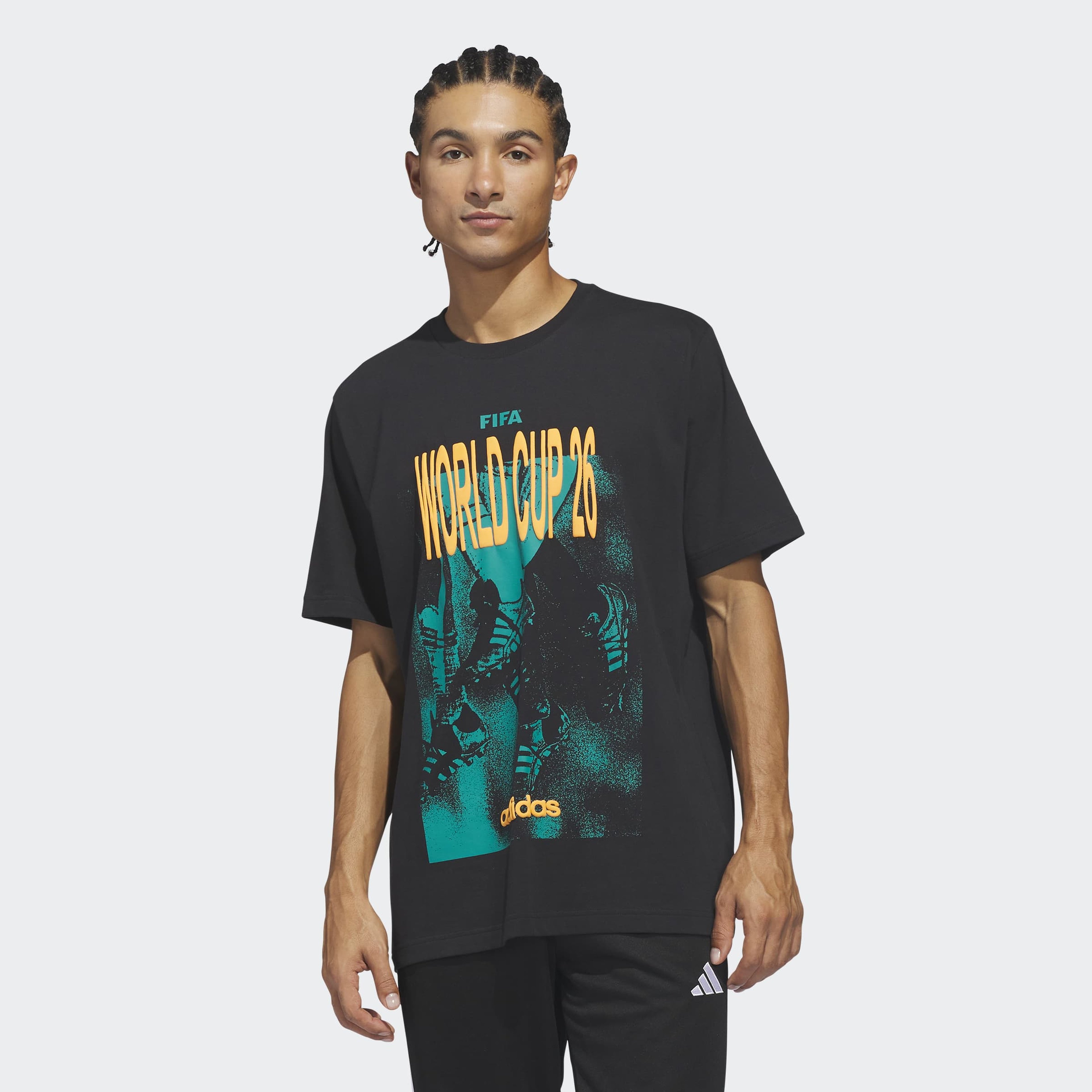 adidas Wc Tour 1 Erkek Siyah T-Shirt