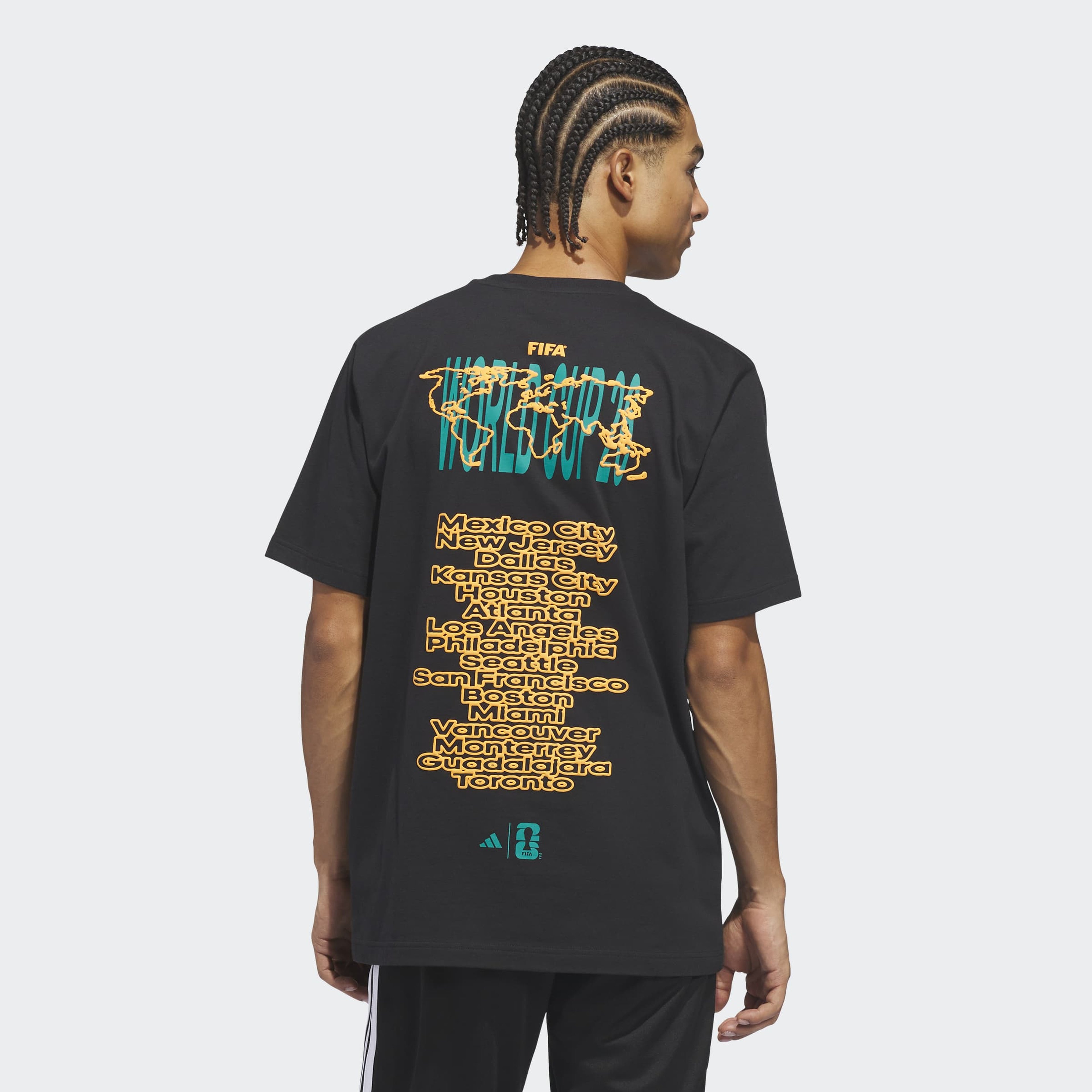adidas Wc Tour 1 Erkek Siyah T-Shirt