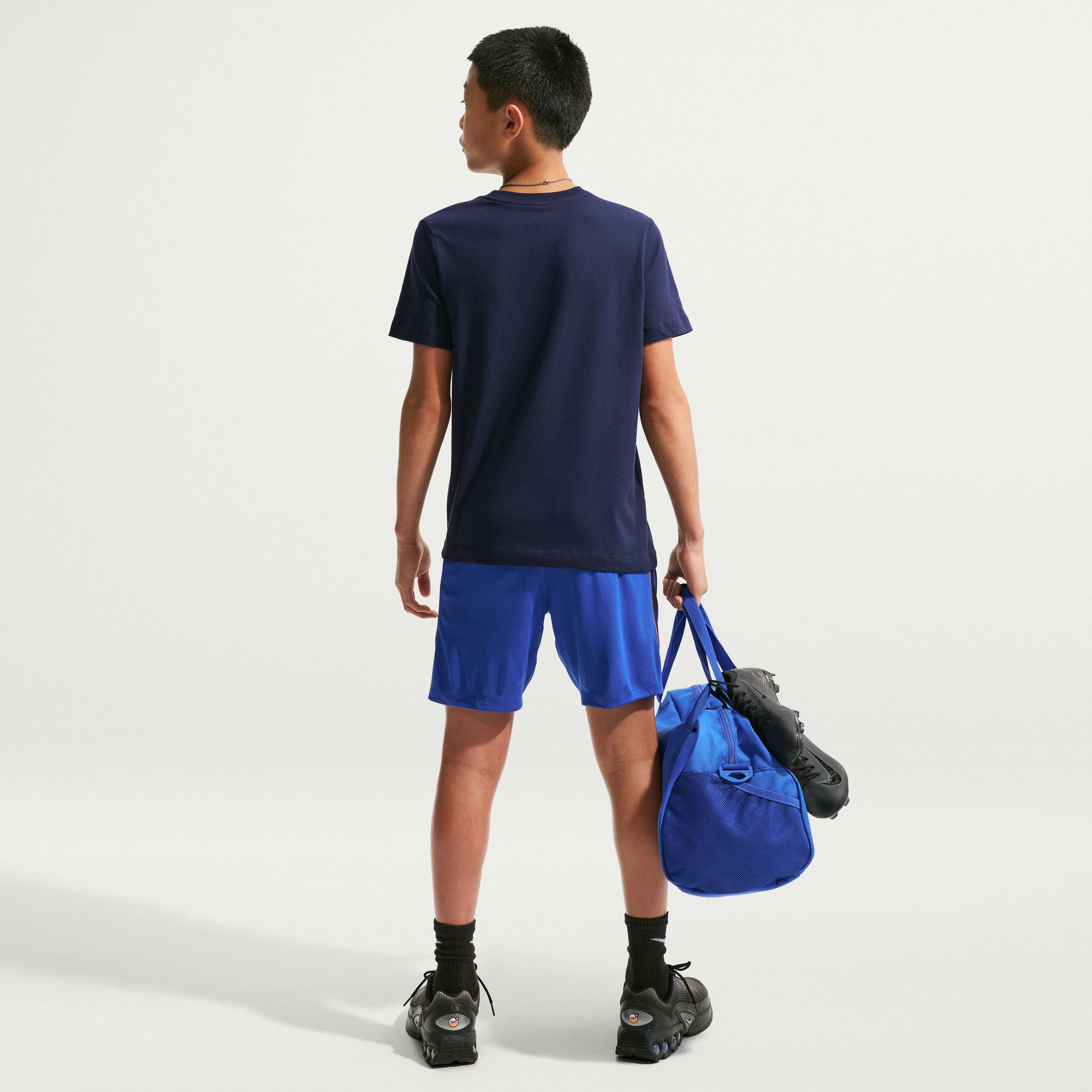 Nike FFF Crest Çocuk Lacivert Futbol T-Shirt