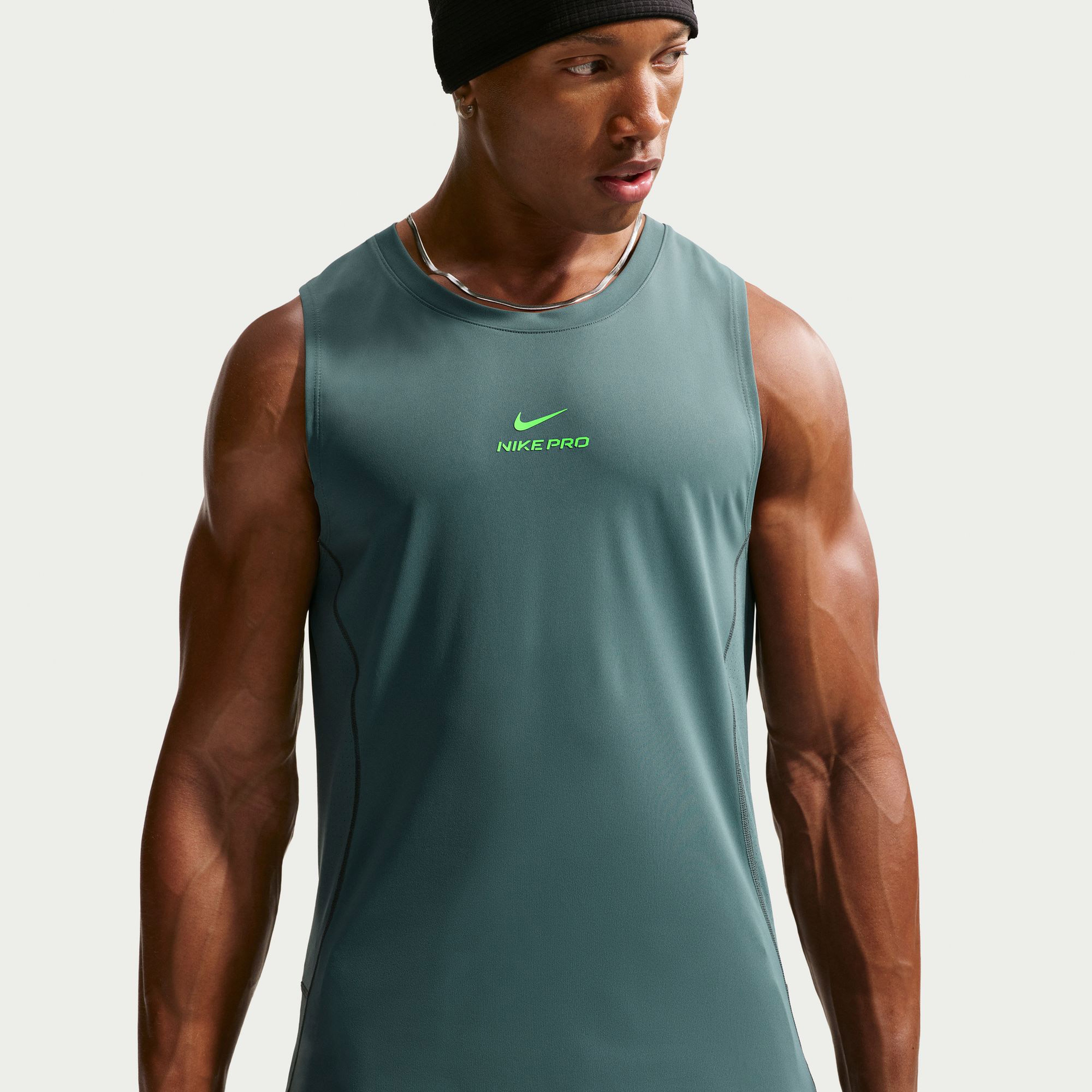 Nike Pro Dri-Fit Training Erkek Yeşil Atlet