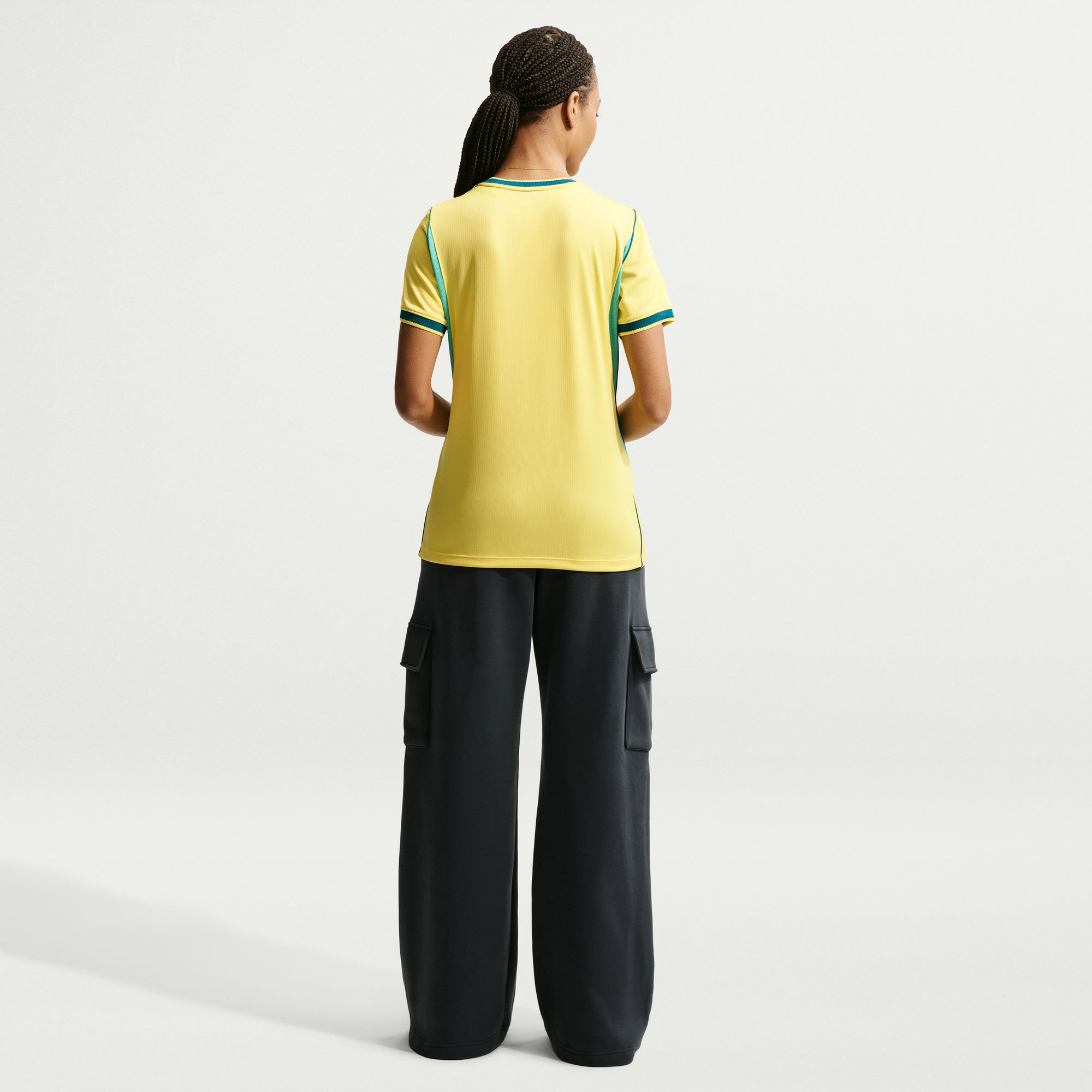 Nike Dri-FIT Brazil 2026 Stadium Home Kadın Sarı Futbol Forma